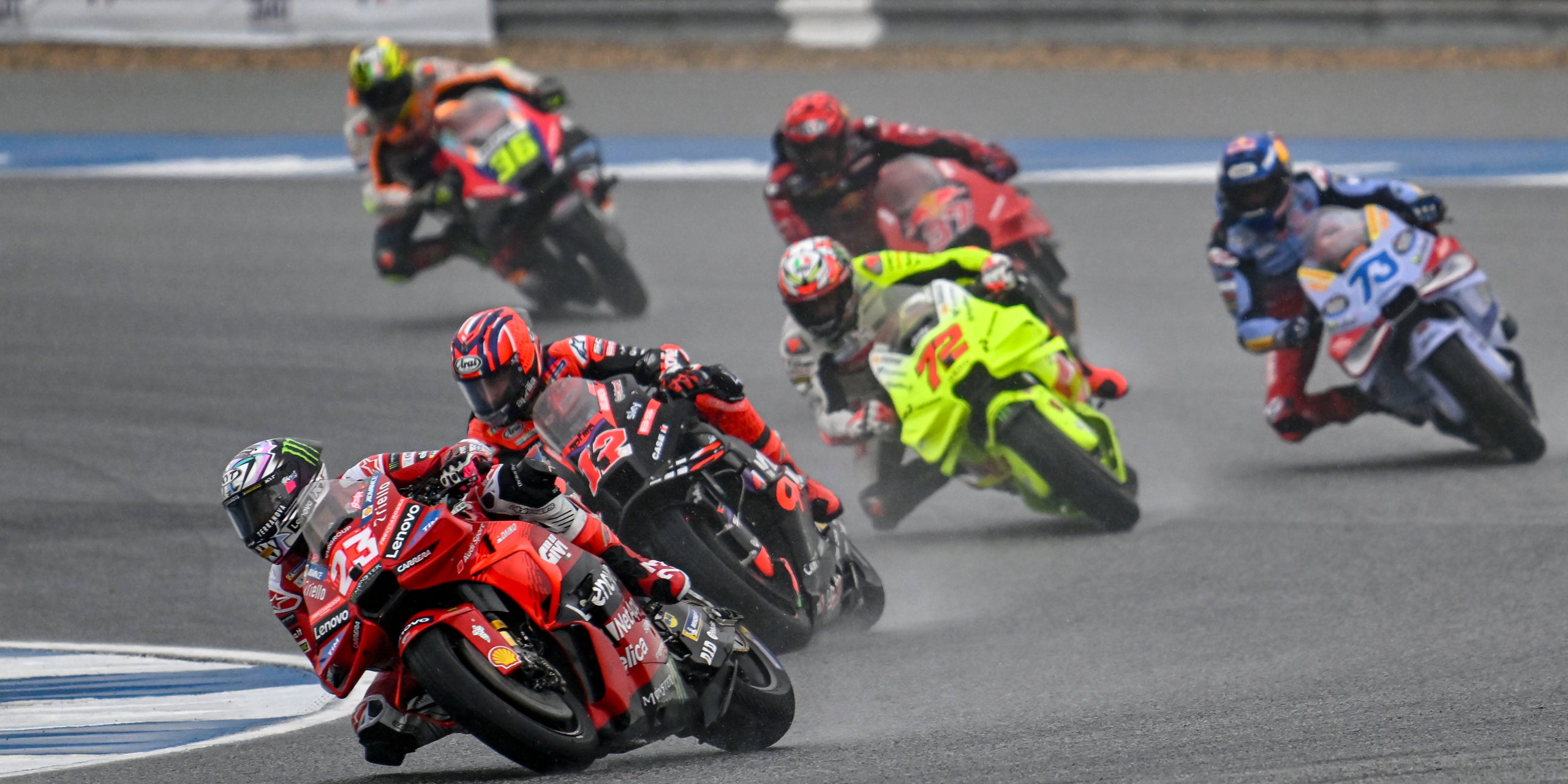 Els pilots de MotoGP, durant una cursa | Europa Press