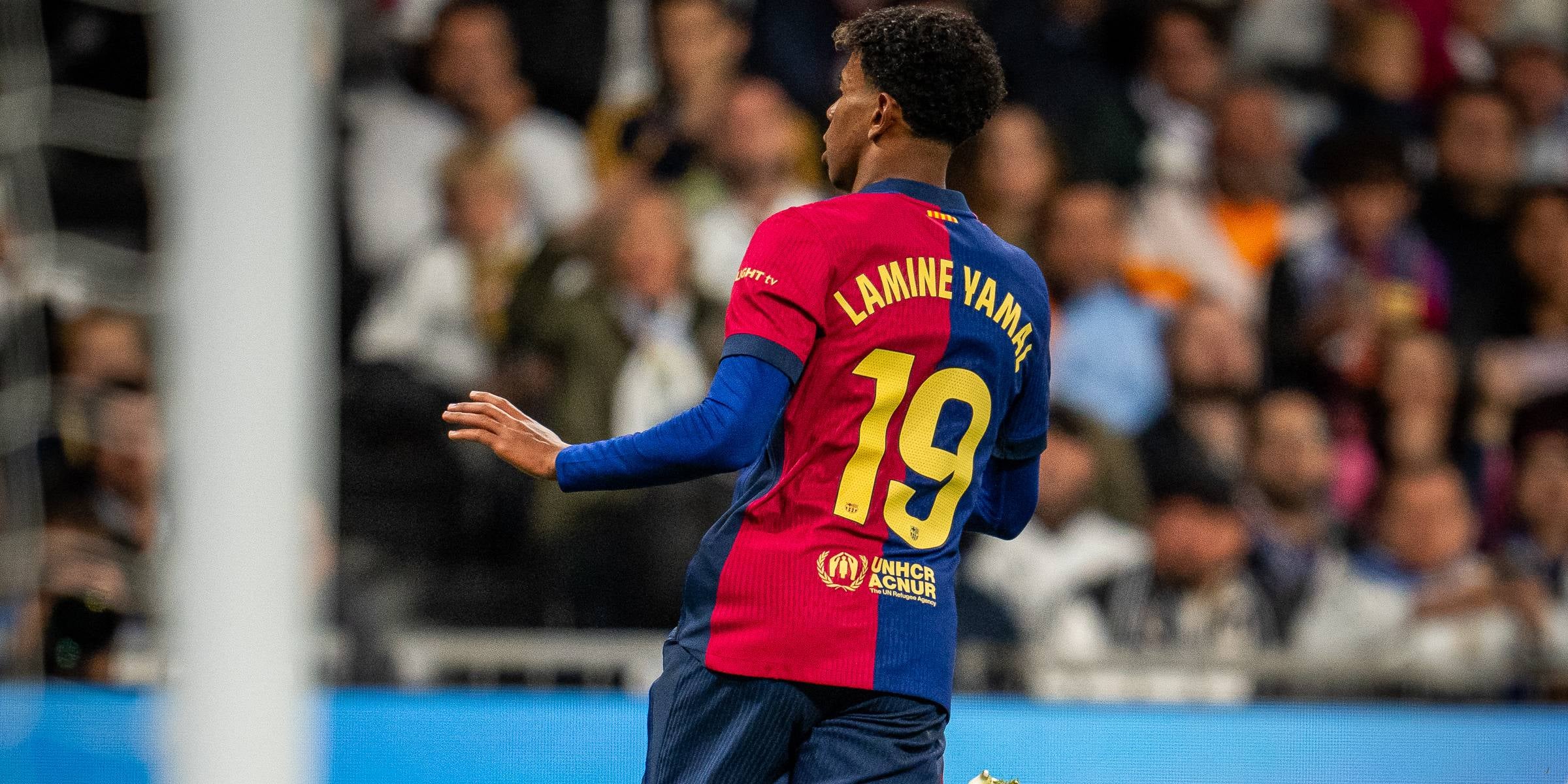 Lamine Yamal celebra el seu gol al Santiago Bernabéu | FC Barcelona