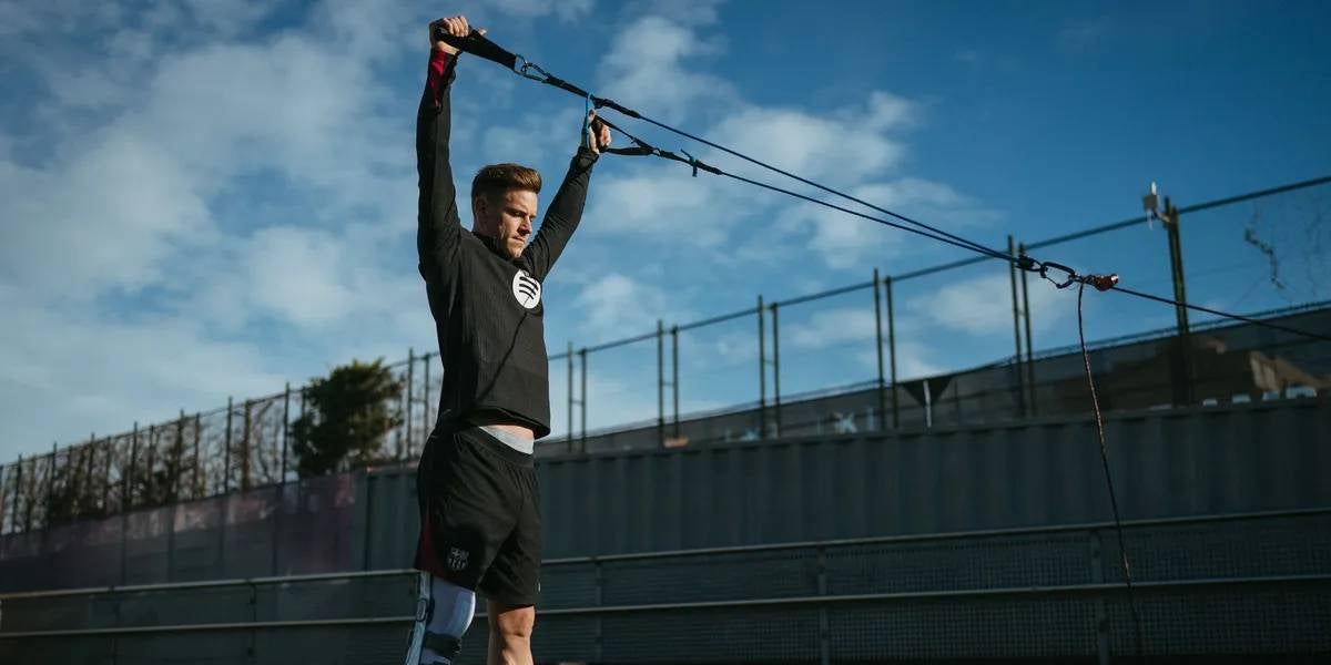 Ter Stegen durant un entrenament amb el Barça | FC Barcelona