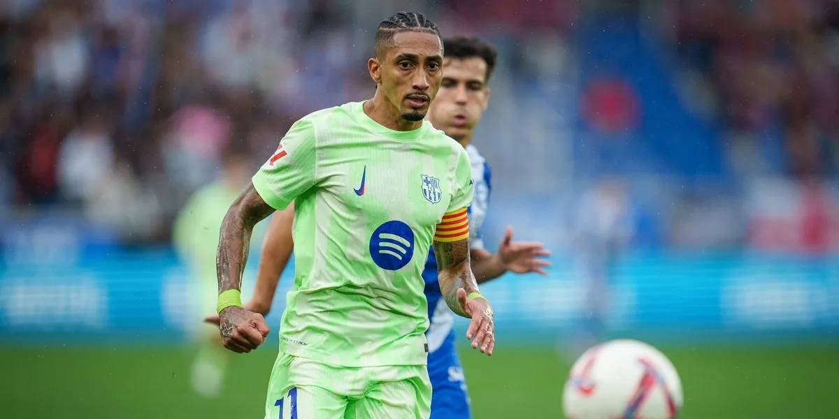 Raphinha durant un partit amb el Barça | FC Barcelona