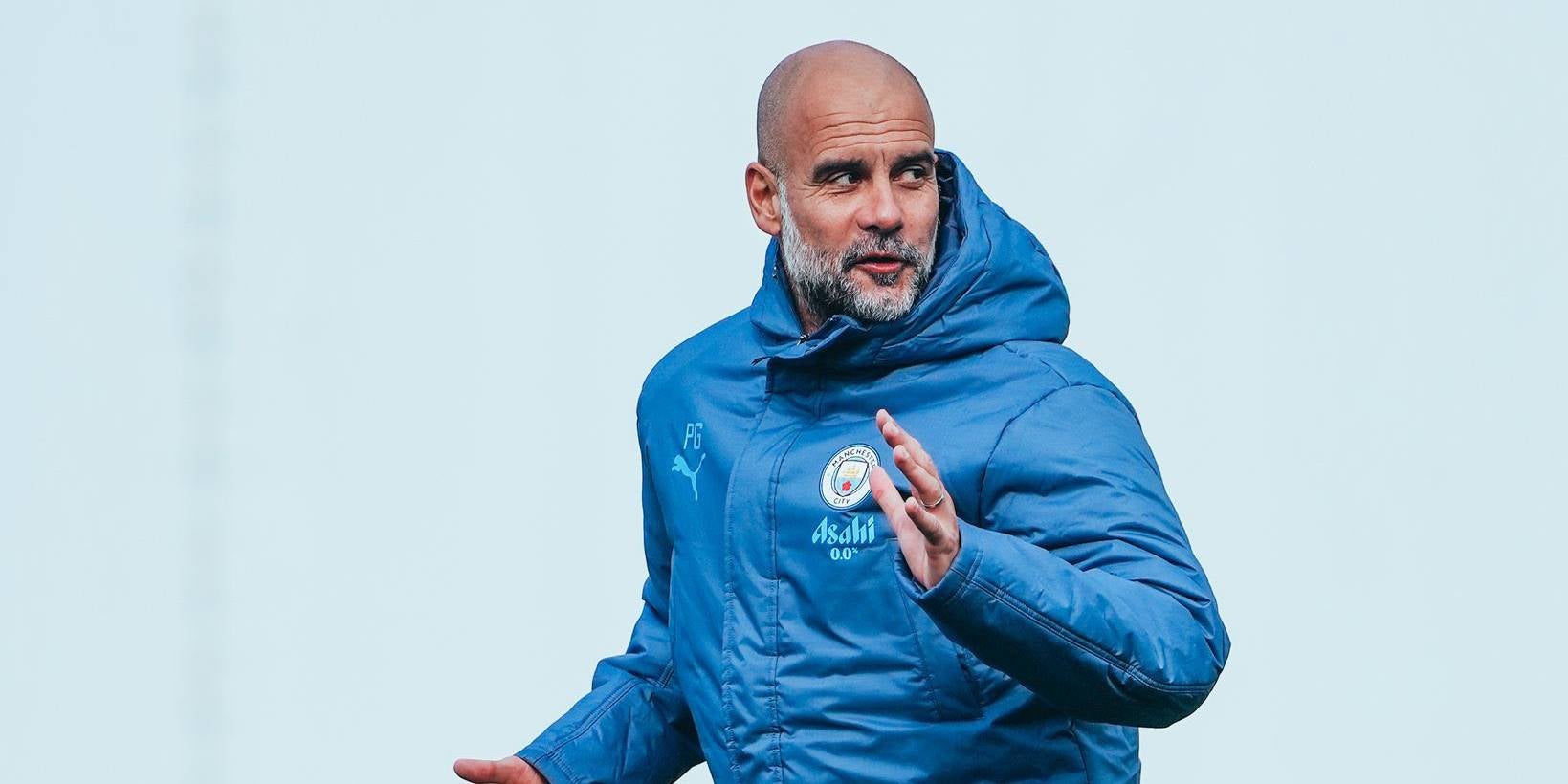 Pep Guardiola durant un entrenament amb el Manchester City | Manchester City