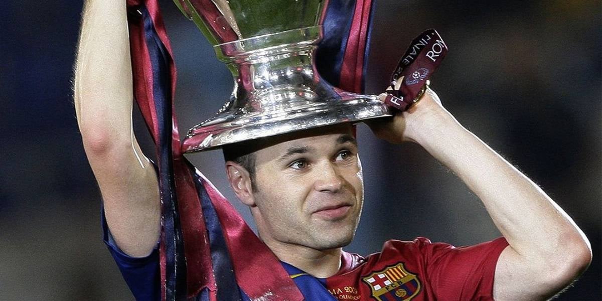 Andrés Iniesta, con la Champions de 2009 | @andresiniesta8