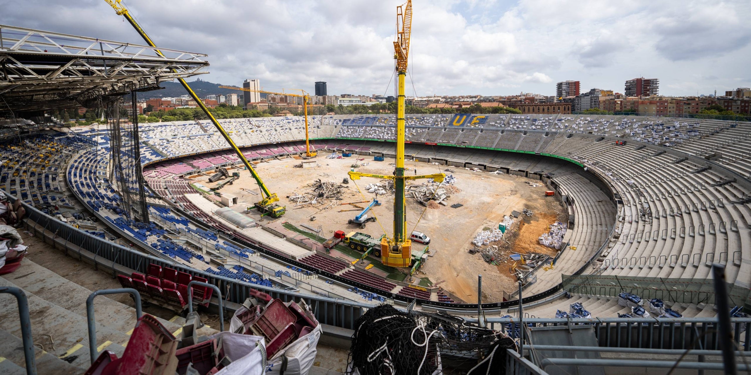 El Camp Nou, en obras | FC Barcelona