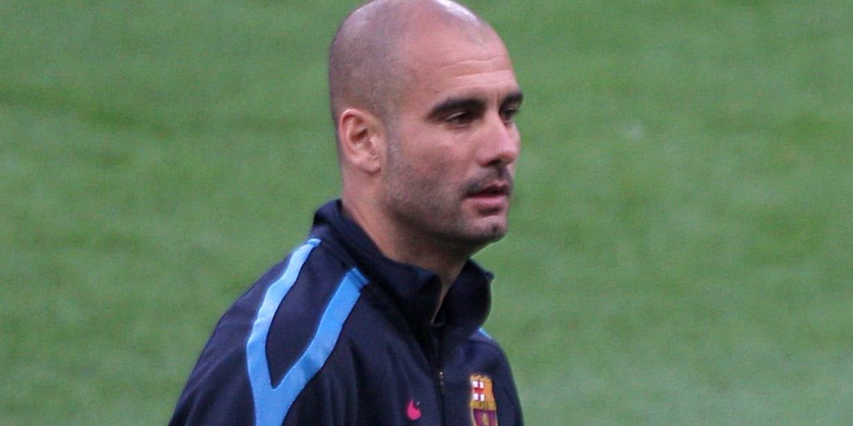 Pep Guardiola, durant la seva etapa com a entrenador del Barça | Europa Press
