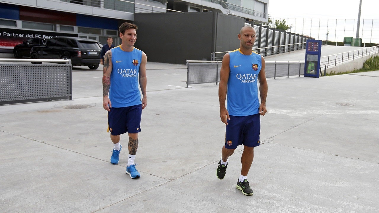 Leo Messi i Javier Mascherano, durant la seva etapa al Barça | Europa Press