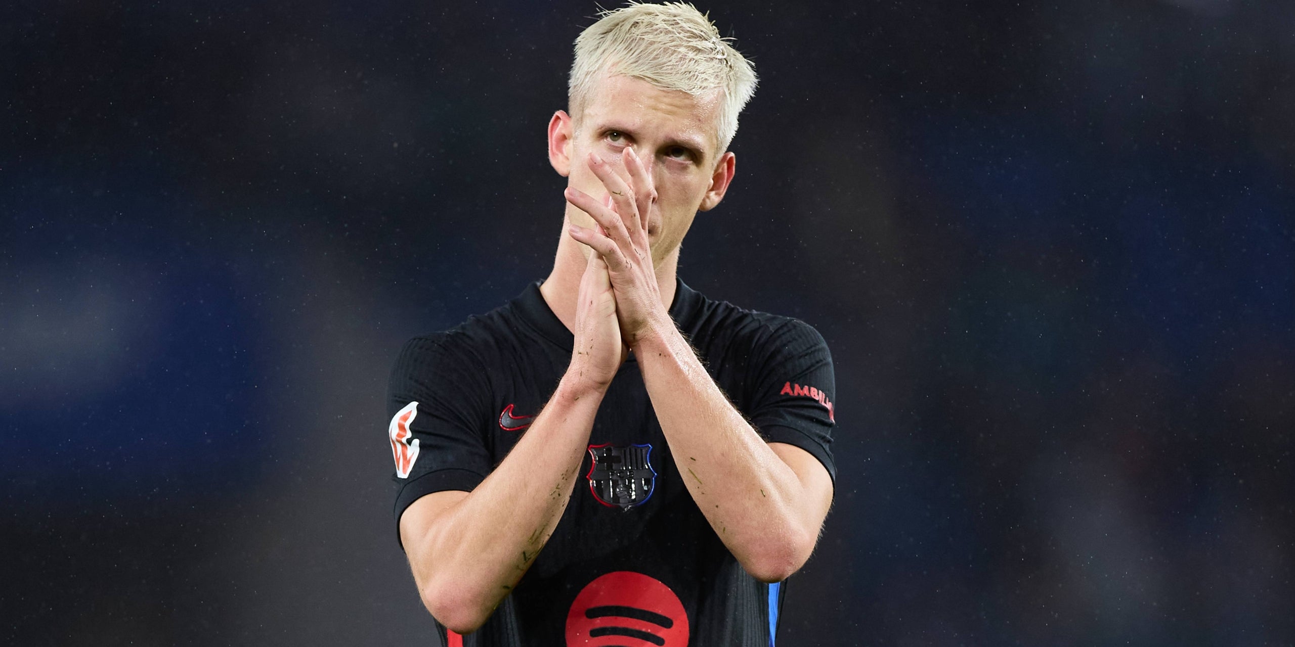 Dani Olmo, durante un partido con el Barça | Europa Press