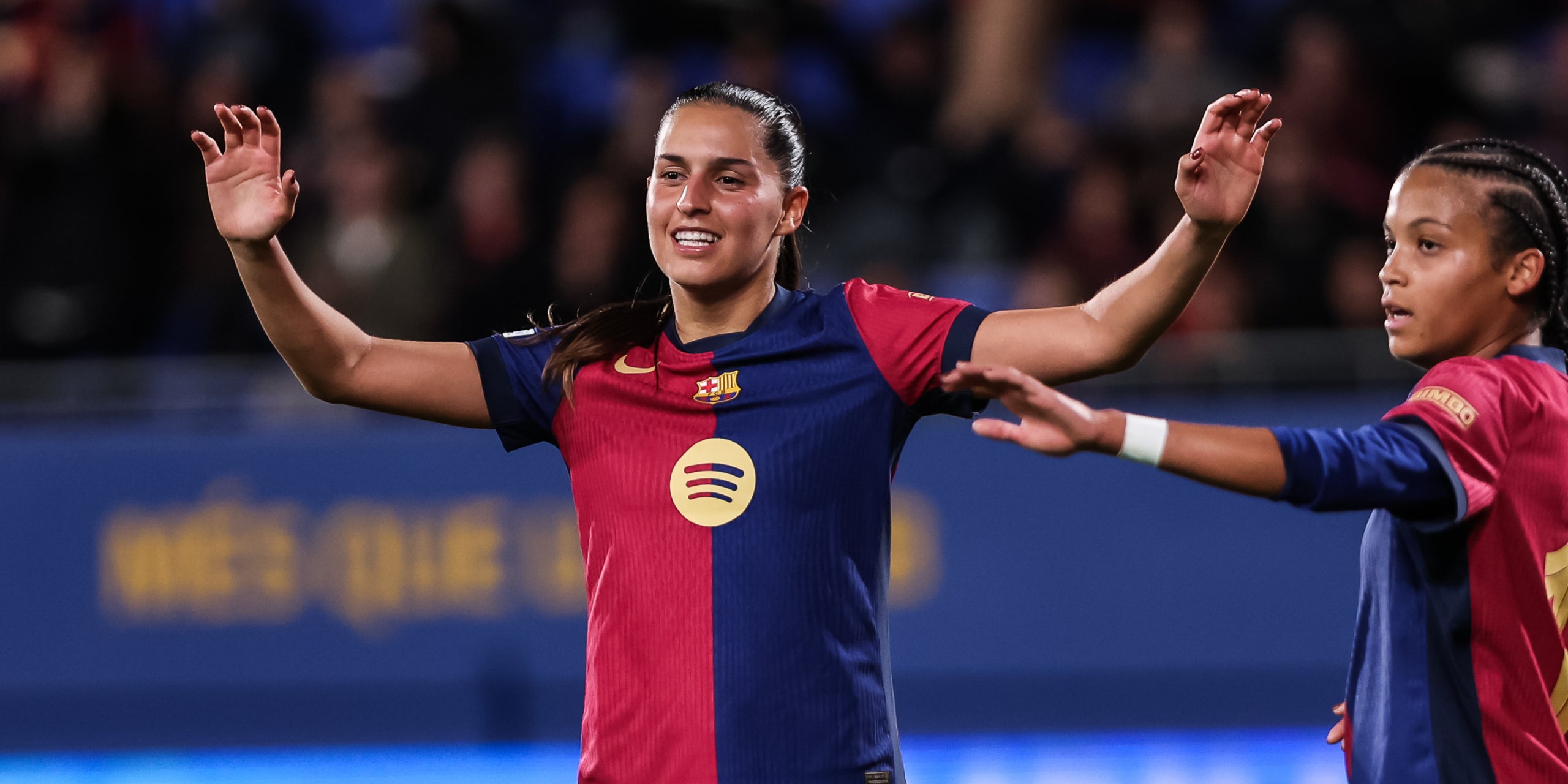Kika Nazareth, celebrant un gol amb el Barça | Europa Press