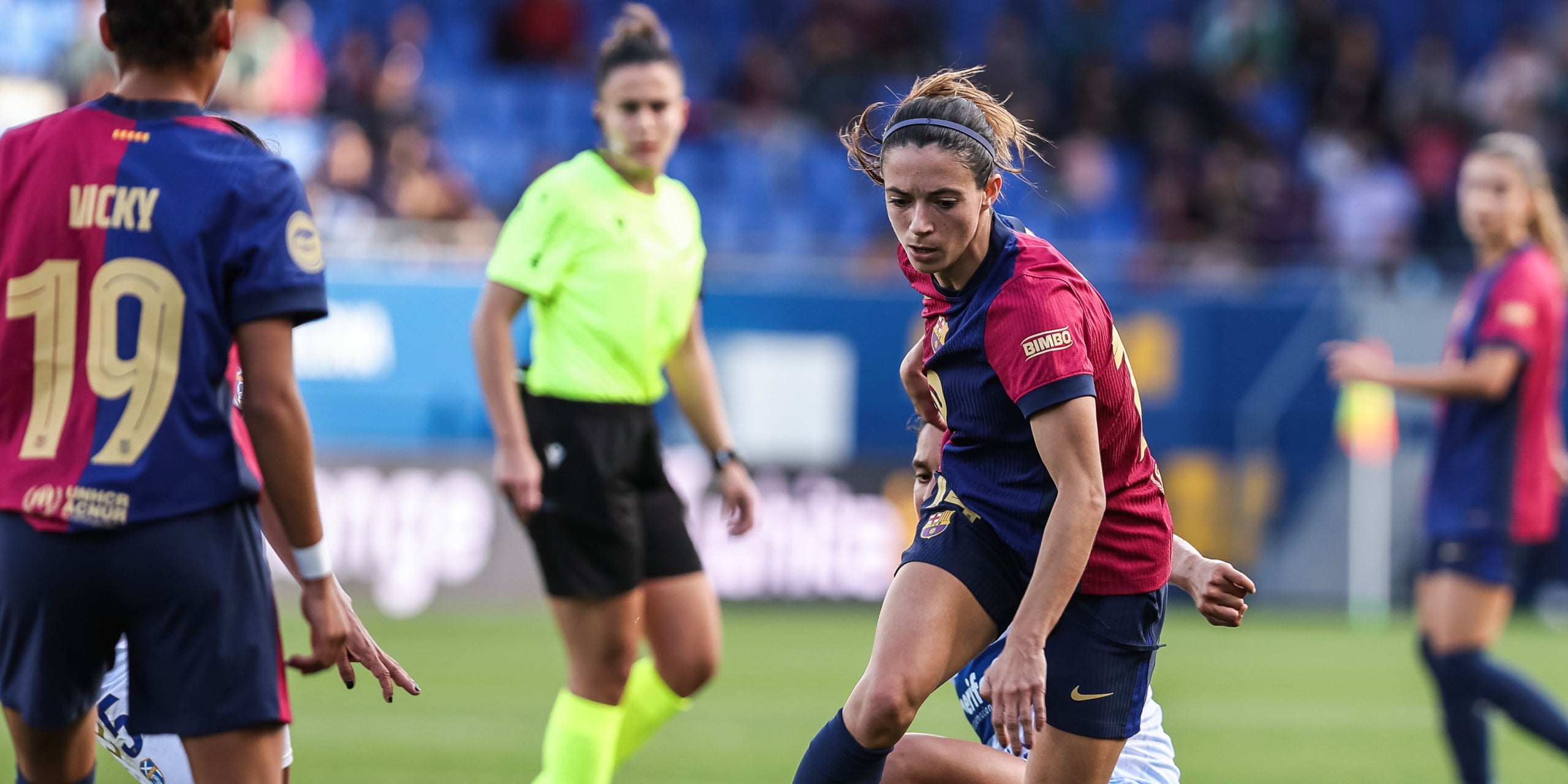 Vicky López i Aitana Bonmatí, durant un partit amb el Barça | Europa Press