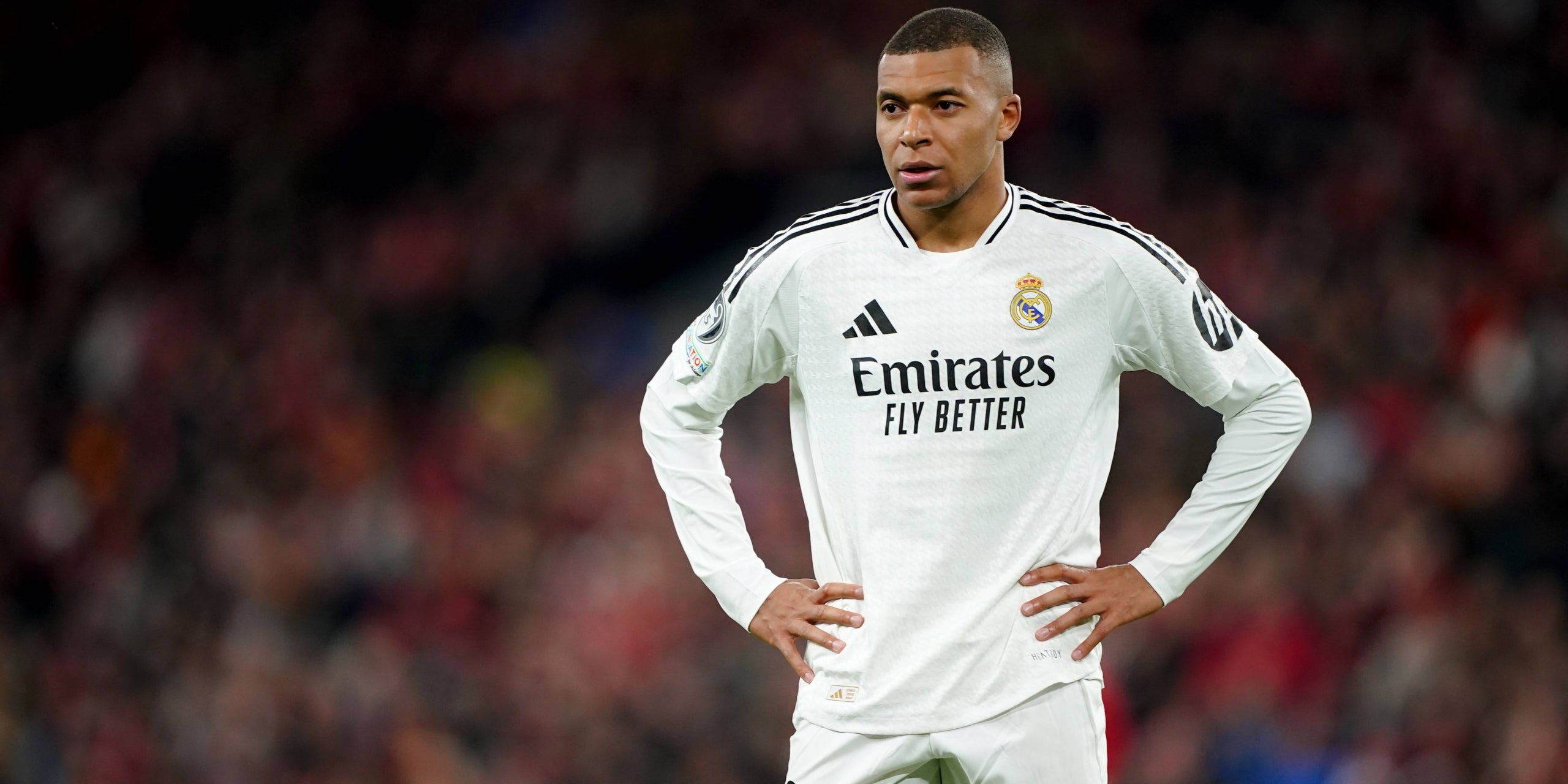 Kylian Mbappé, durant el Liverpool-Madrid | Europa Press