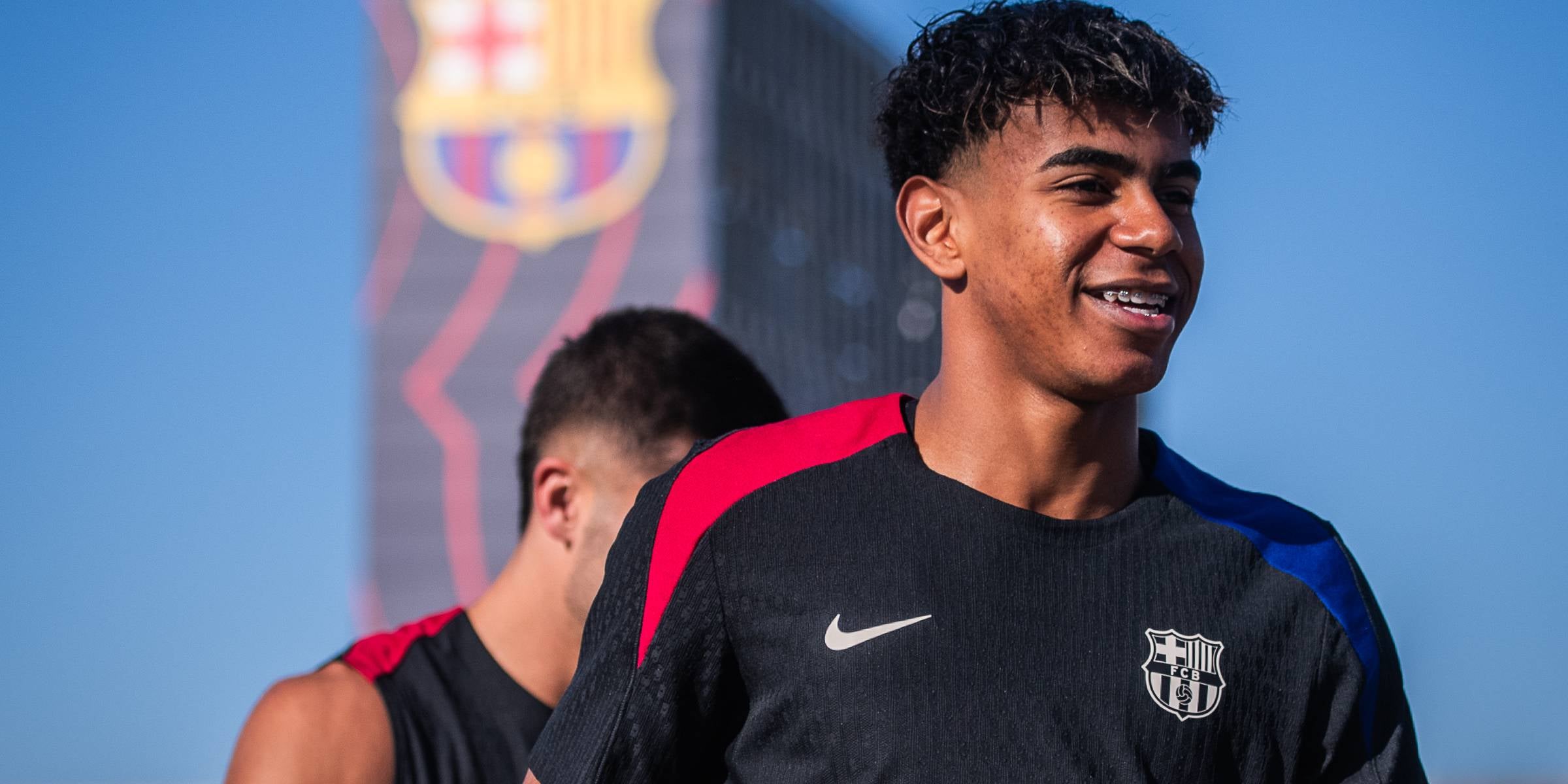 Lamine Yamal, durant un entrenament amb el Barça | FC Barcelona