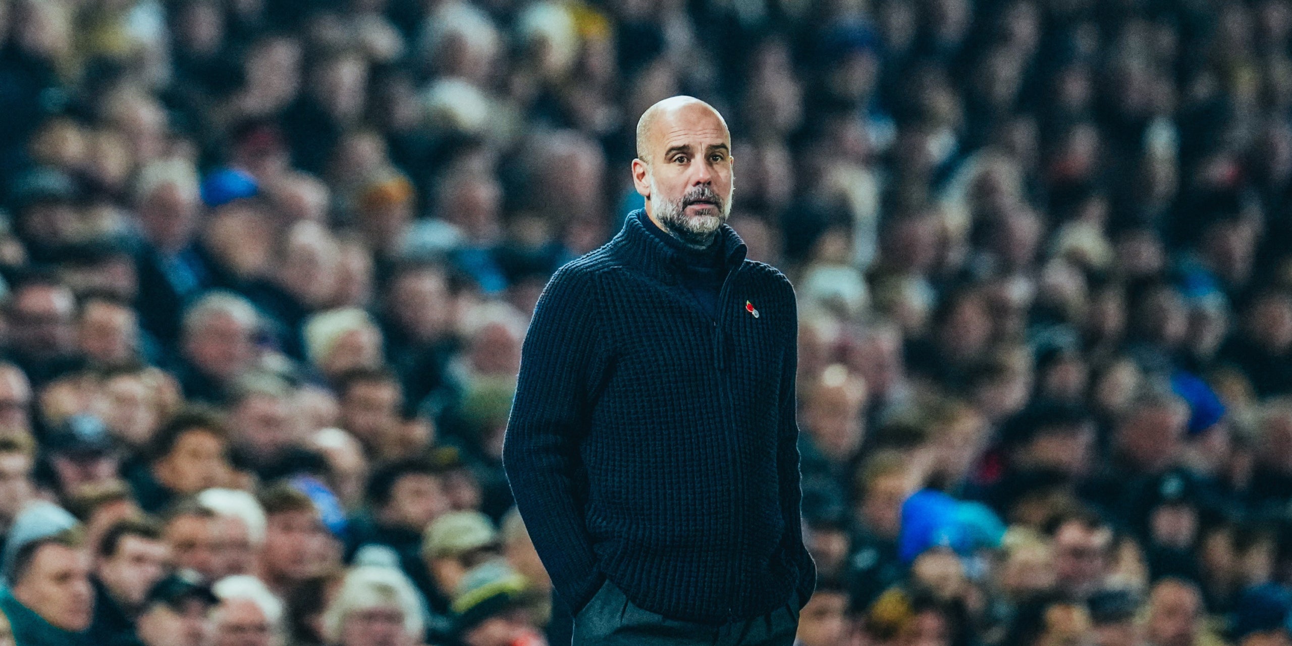 Pep Guardiola, durant un partit amb el Manchester City | Manchester City