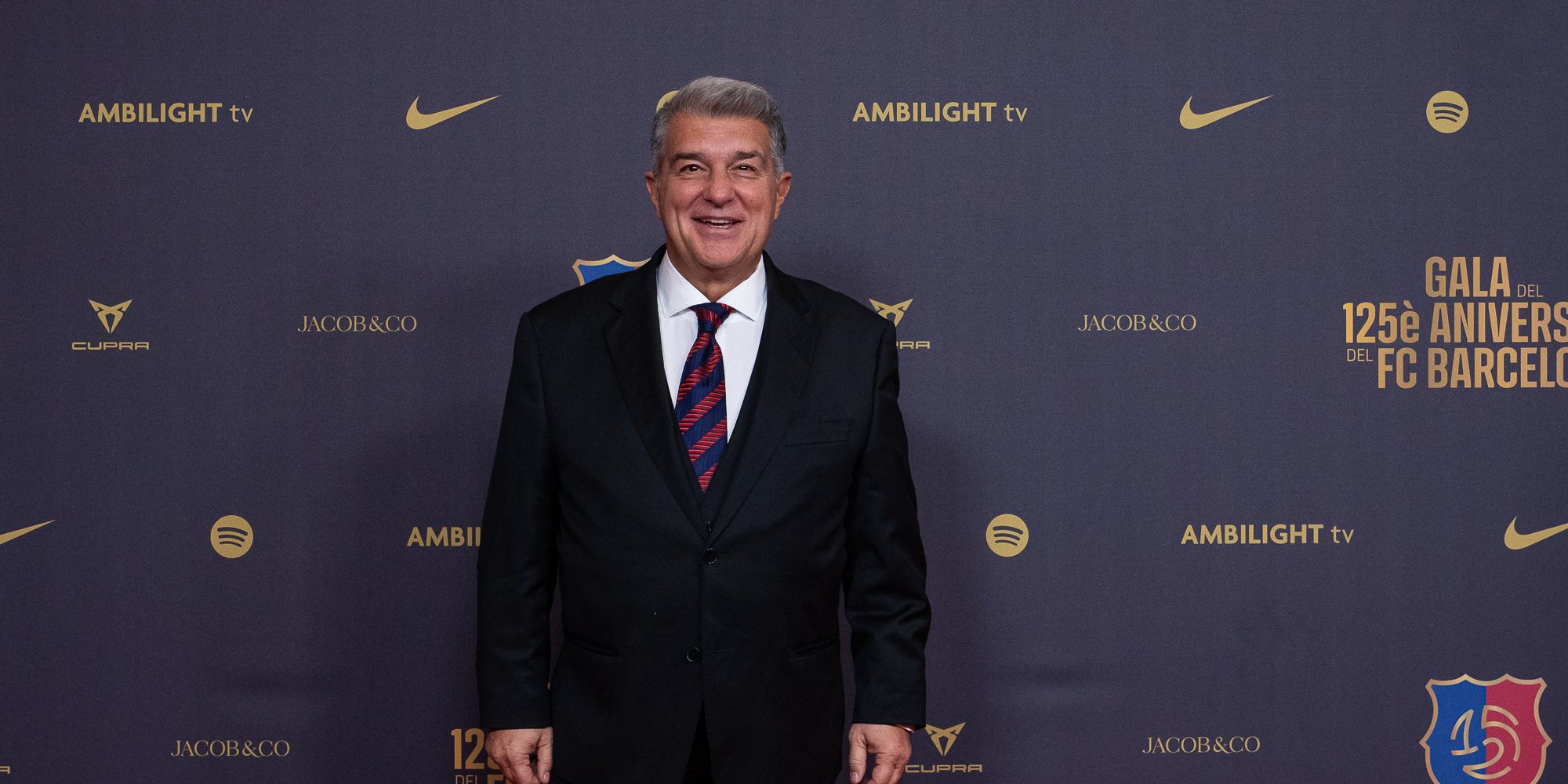 Joan Laporta, a la catifa vermella de la gala del 125è aniversari del Barça | FC Barcelona