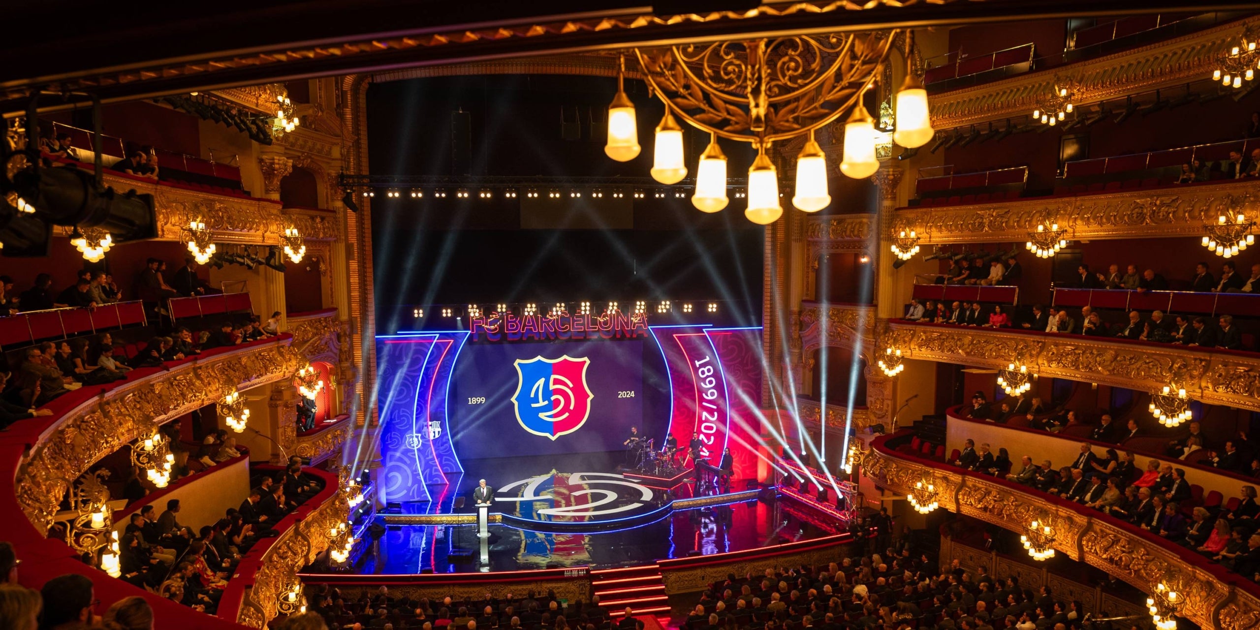 El Gran Teatre del Liceu, durant el discurs de Joan Laporta | FC Barcelona