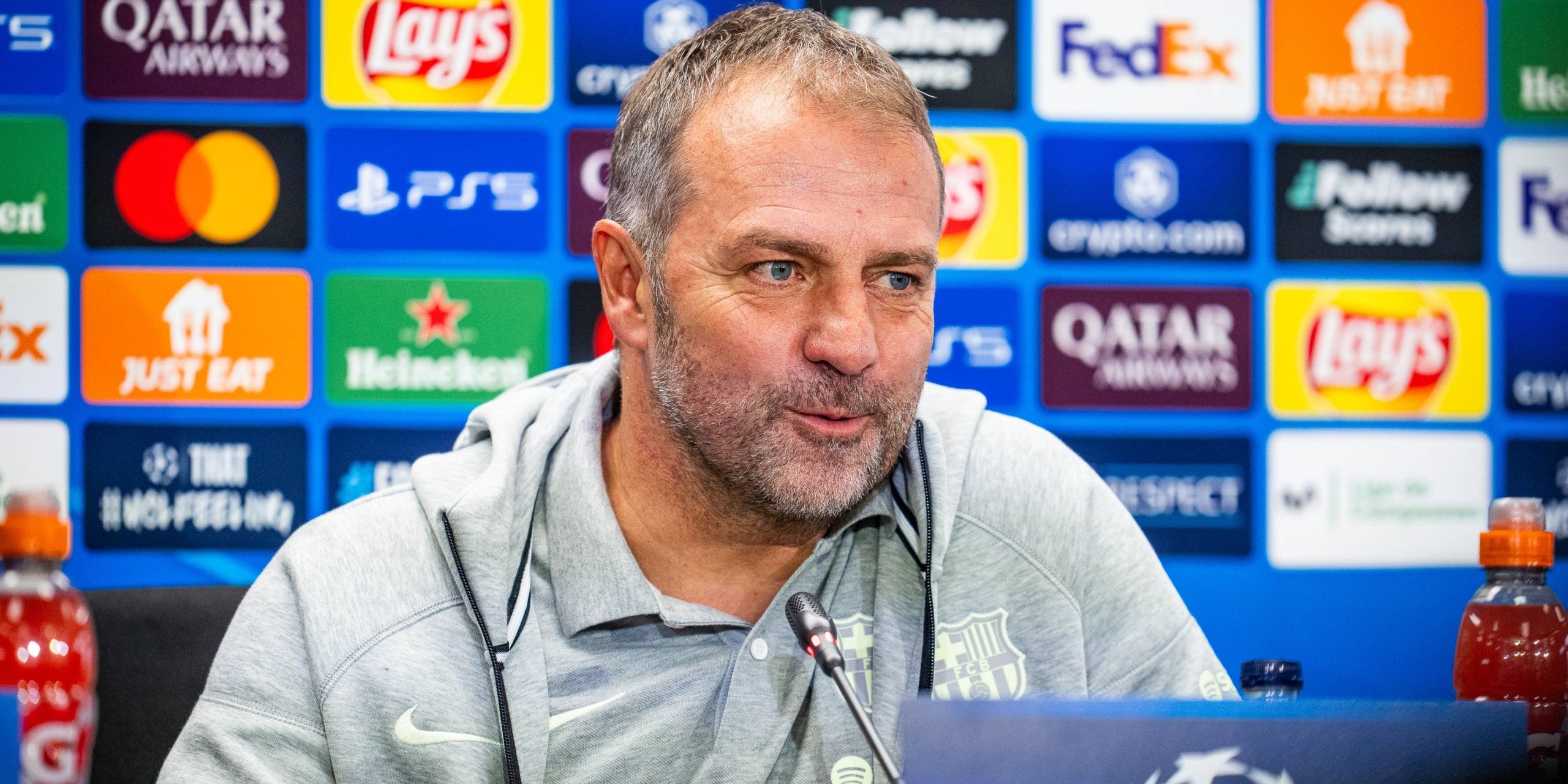 Hansi Flick, en roda de premsa | FC Barcelona
