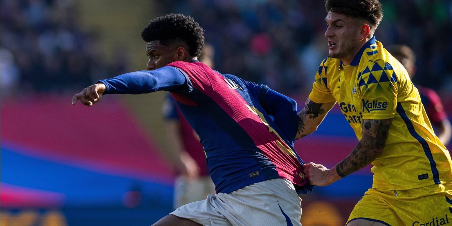 Alejandro Balde, durant el partit contra el Las Palmas | FC Barcelona