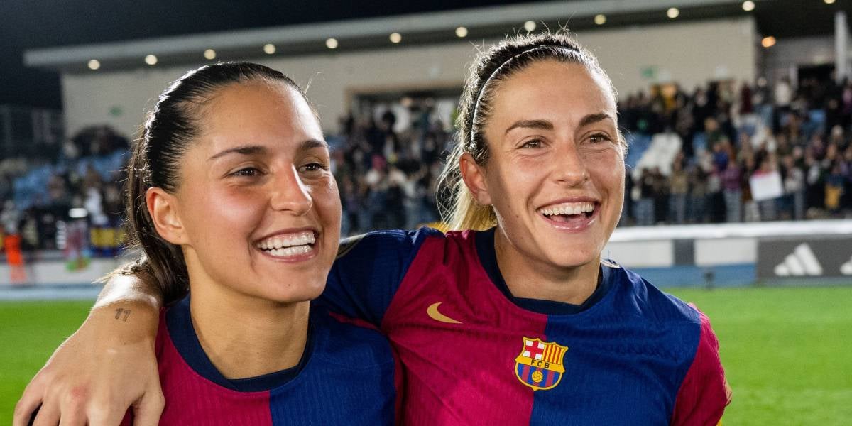 Alexia i Kika després de la victòria a Madrid | @FCBFemeni