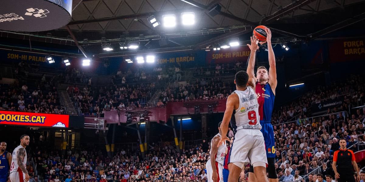 Tir exterior al Palau Blaugrana | @FCBbasket