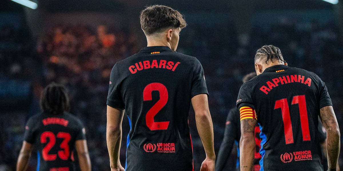 Koundé, Cubarsí i Raphinha a Balaídos | @fcbarcelona_cat