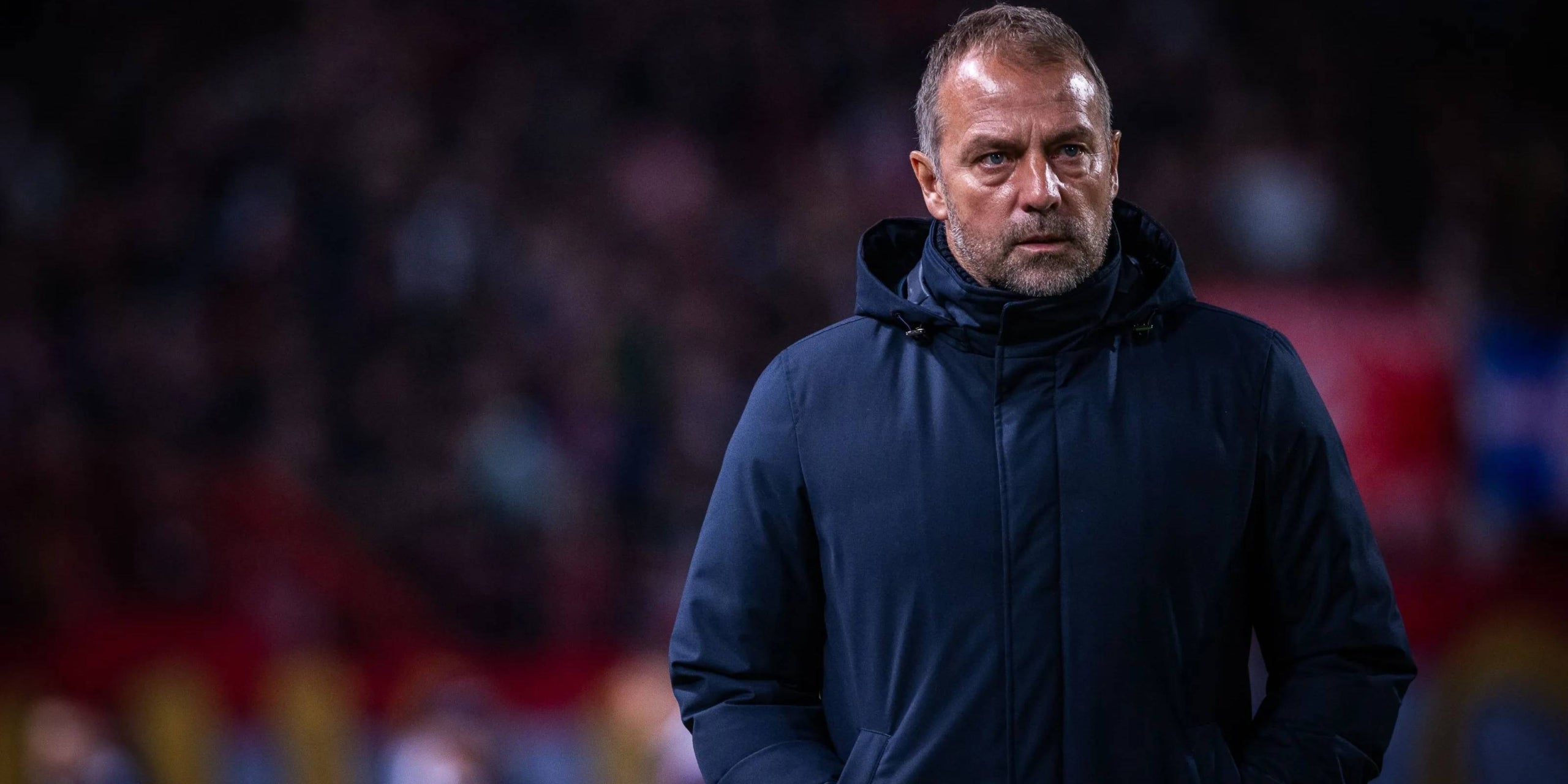 Hansi Flick, durante el Estrella Roja-Barça | FC Barcelona