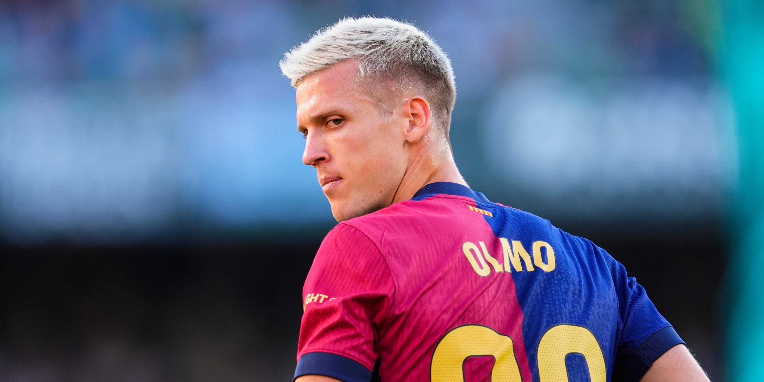 Dani Olmo, durant un partit amb el Barça | Europa Press