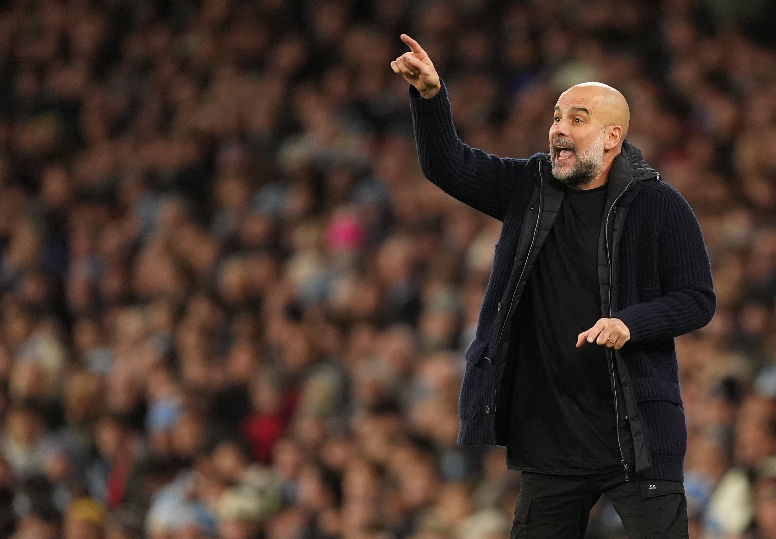 Pep Guardiola, durant un partit del Manchester City | Europa Press