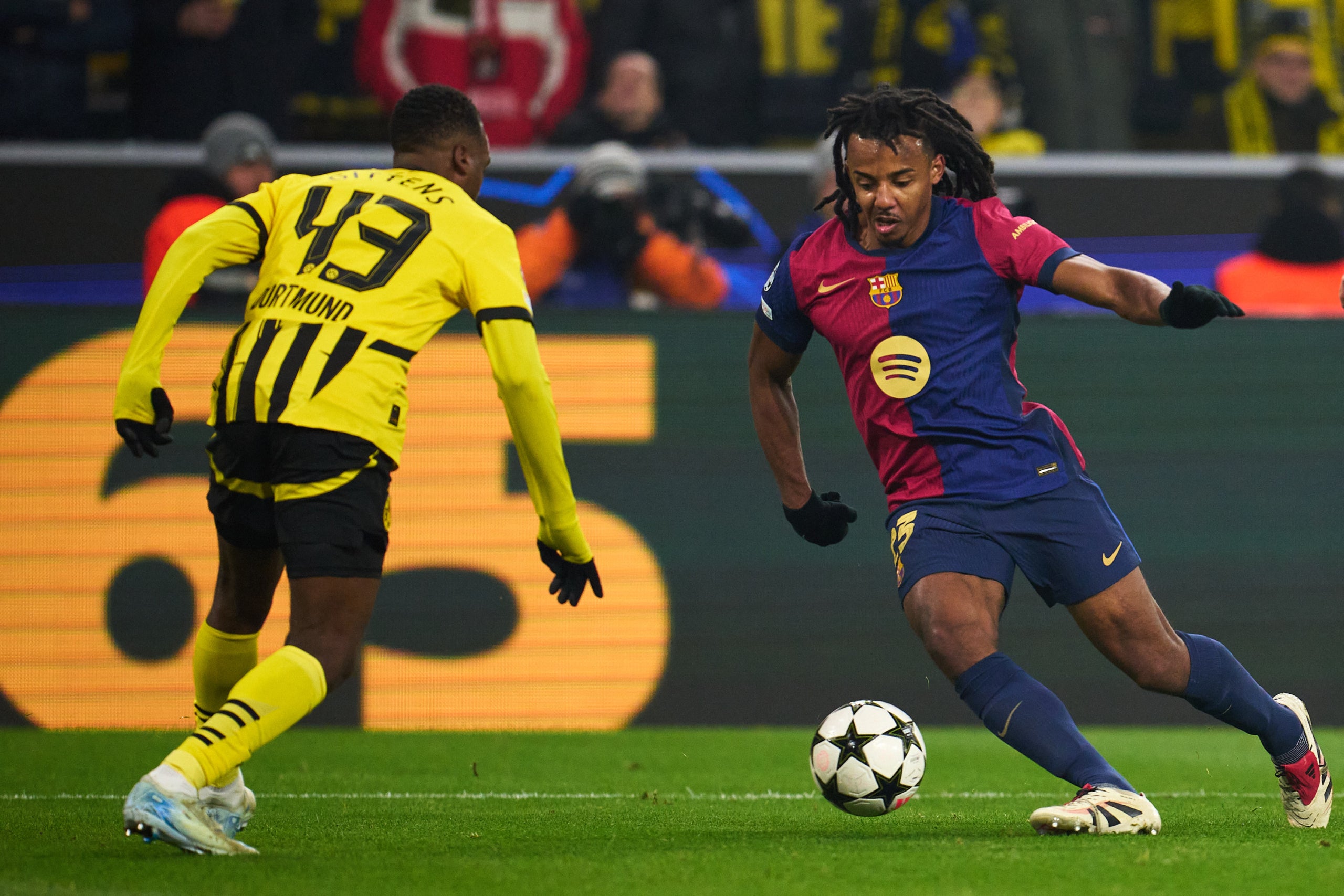 Jules Kounde, durant el partit contra el Borussia Dortmund | FC Barcelona