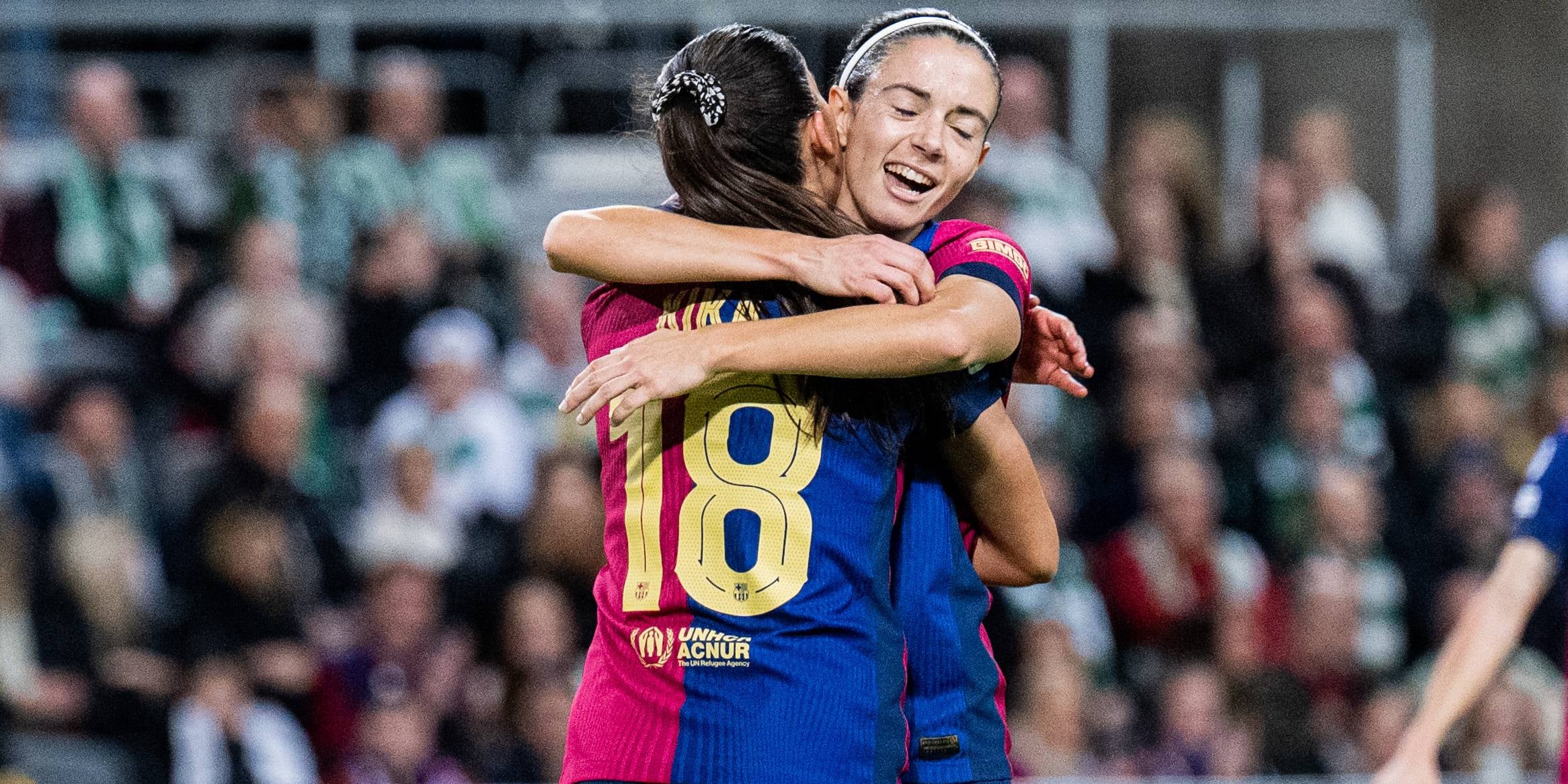 Aitana Bonmatí celebra el seu gol contra el Hammarby | FC Barcelona
