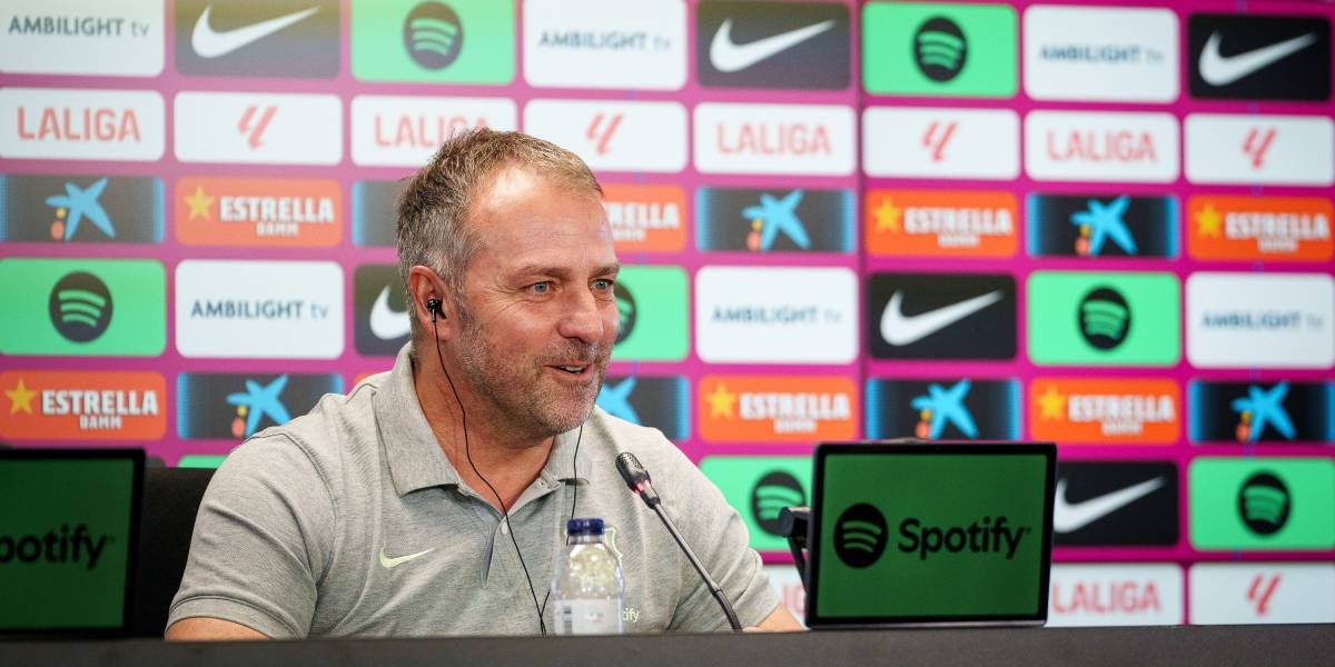 Hansi Flick, en roda de premsa | @FCBarcelona_cat