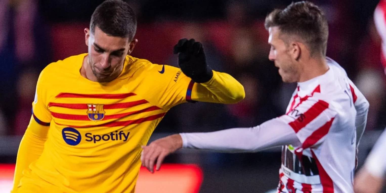 Ferran Torres, durant el Barbastre-Barça de la temporada passada | FC Barcelona