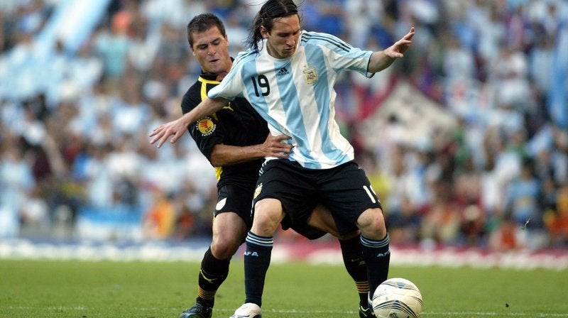 Leo Messi, durant el Catalunya-Argentina de 2004 | FCF