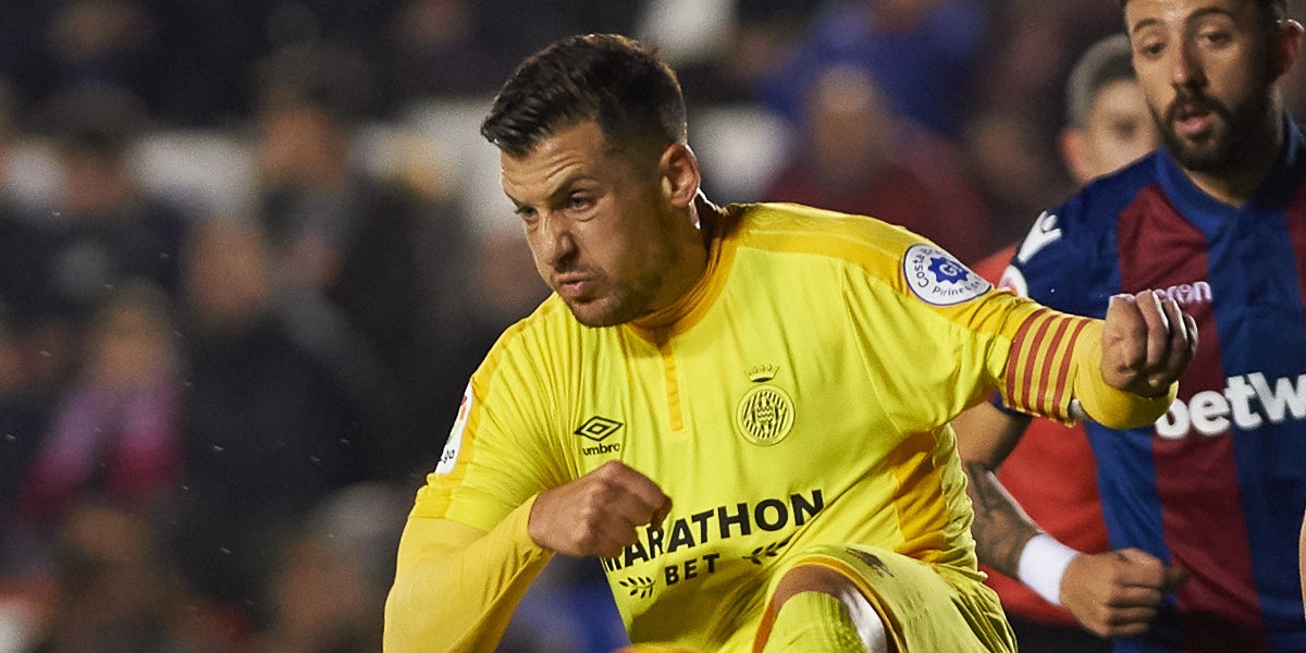 Àlex Granell, durant un partit amb el Girona | Europa Press