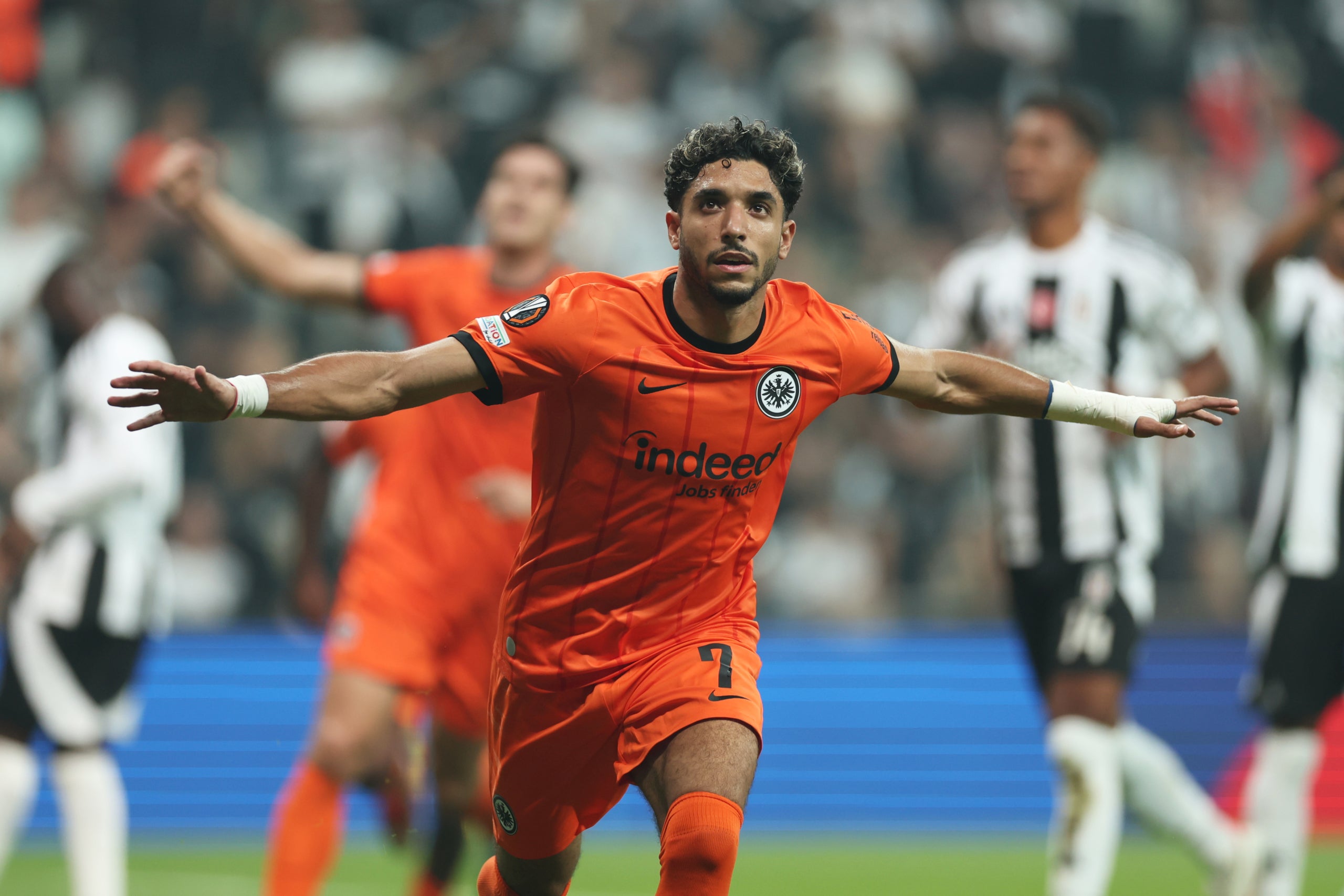 Omar Marmoush, celebrando un gol con el Eintracht de Frankfurt | Europa Press