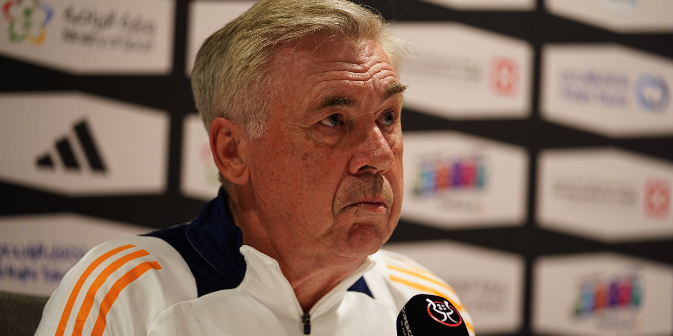 Carlo Ancelotti, entrenador del Reial Madrid, en roda de premsa | Europa Press