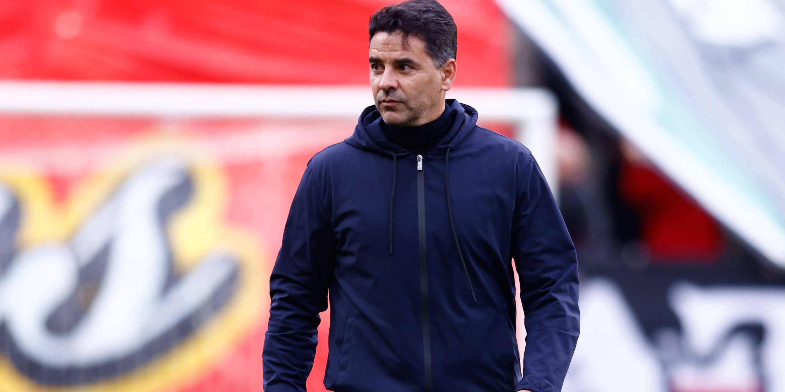 Míchel Sánchez, entrenador del Girona, a Vallecas | Europa Press