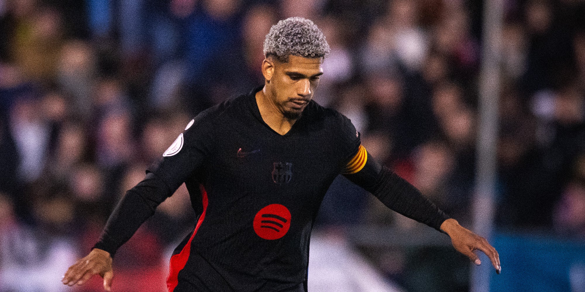 Ronald Araujo, durant el partit contra el Barbastre | FC Barcelona