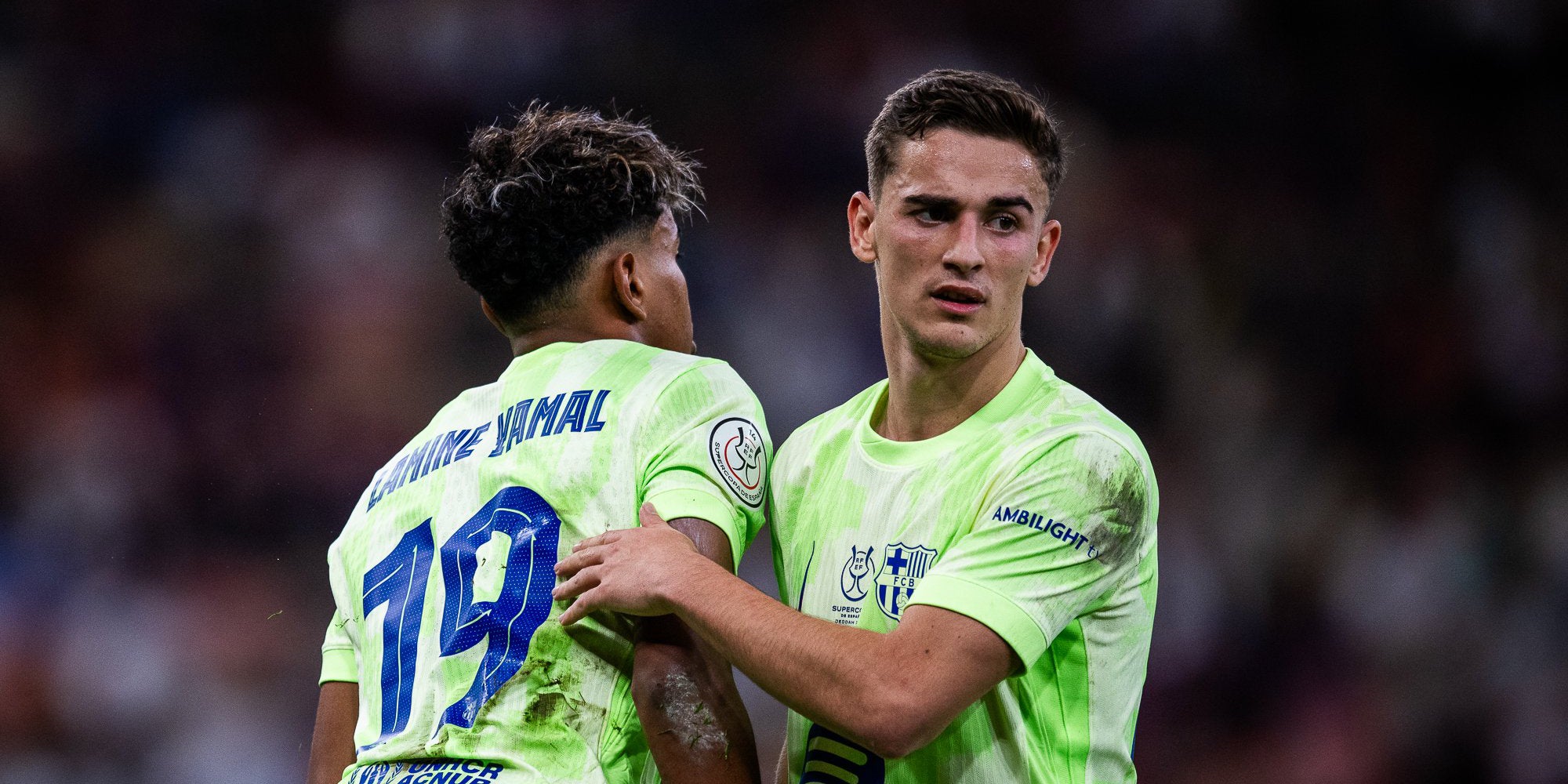 Lamine Yamal i Gavi, en un partit amb el Barça | FC Barcelona