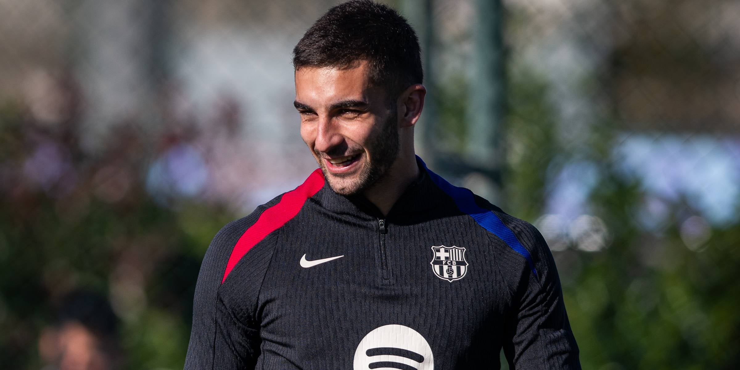 Ferran Torres, durant un entrenament amb el Barça | FC Barcelona