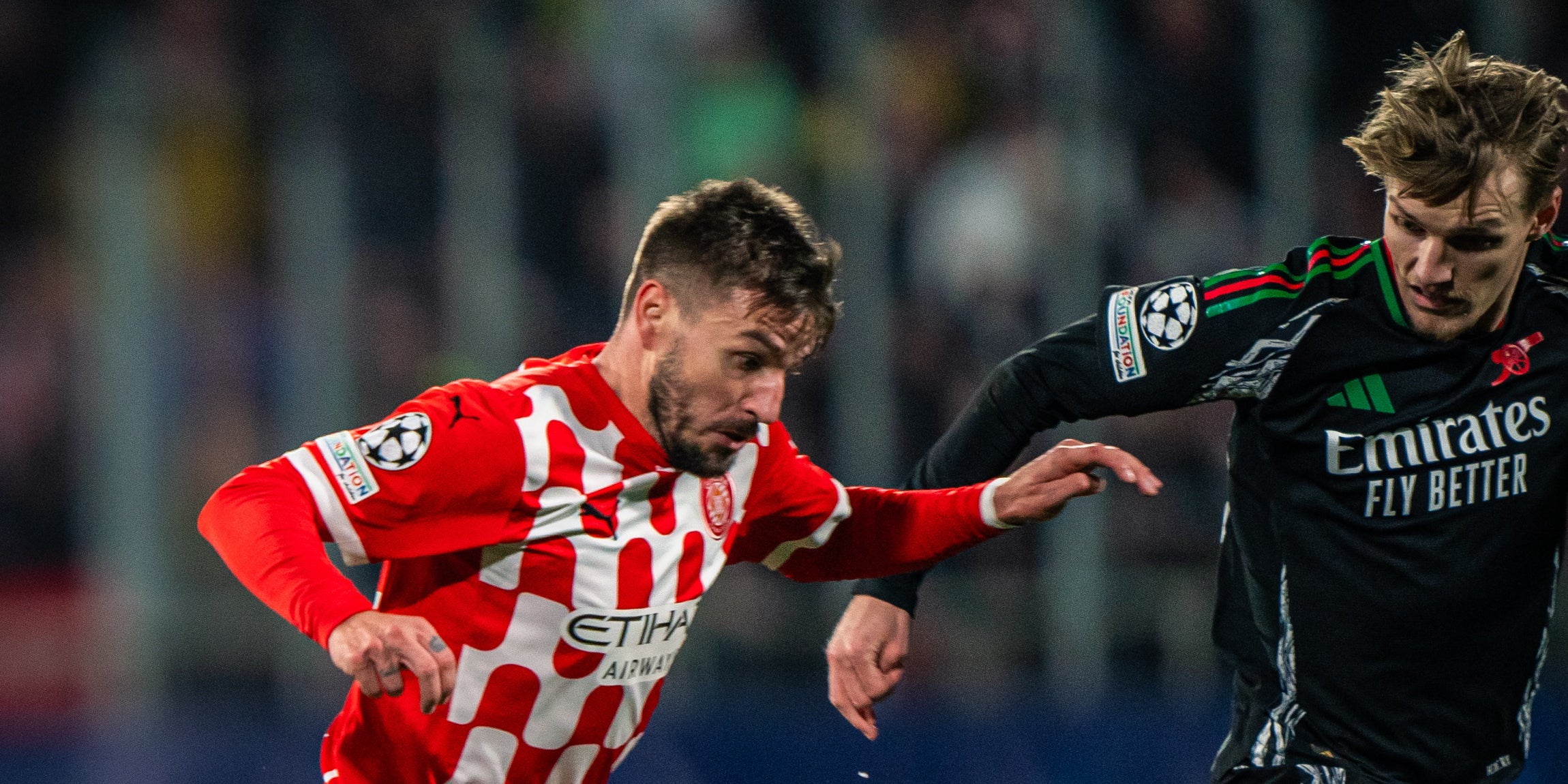 Portu, durant el Girona-Arsenal de Champions | Girona FC