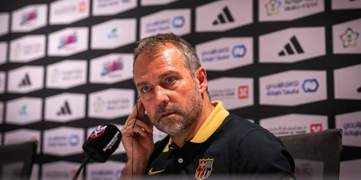 Hansi Flick en la roda de premsa prèvia | @FCBarcelona_cat