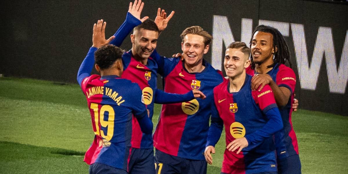 Los jugadores del Barça celebrando un gol | @FCBarcelona