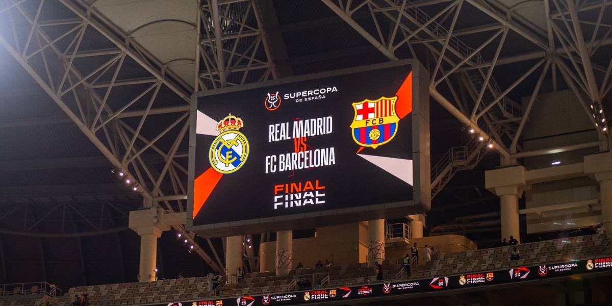Imagen del marcador de la final de la Supercopa de España | @FCBarcelona_cat