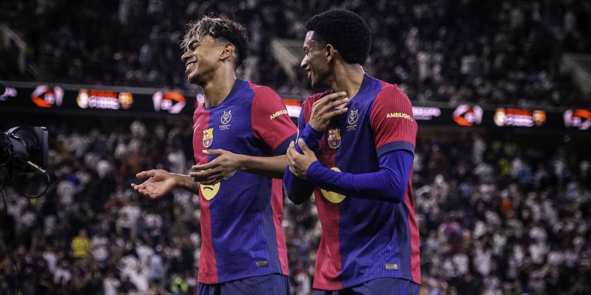 Lamine Yamal i Balde celebrant un gol | @FCBarcelona_cat
