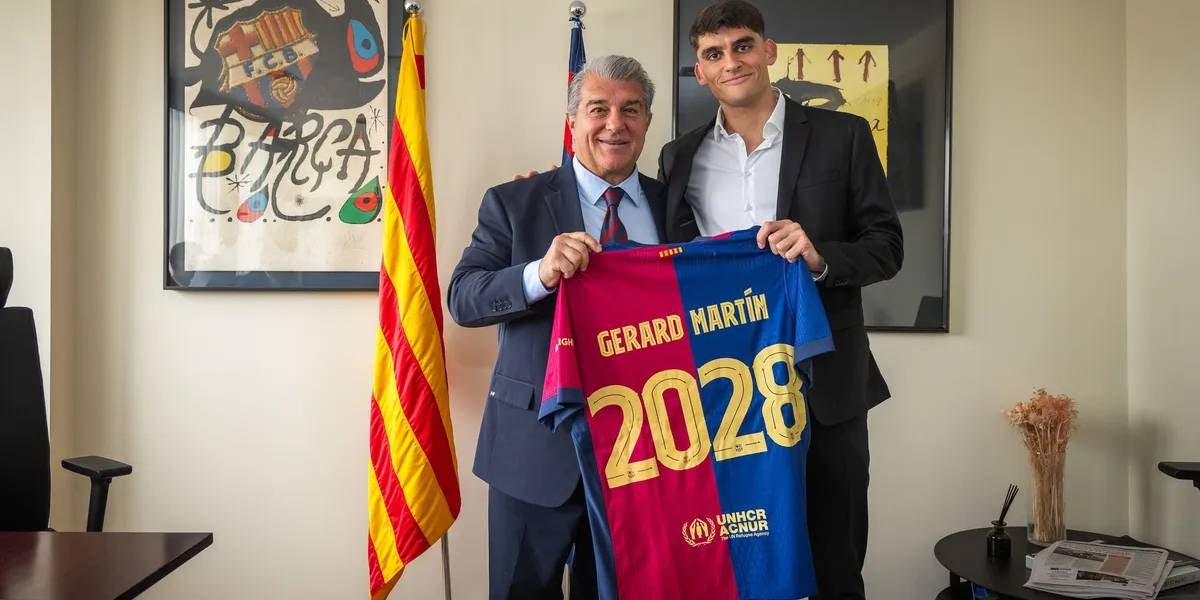 Gerard Martín, després de renovar amb el Barça | FC Barcelona