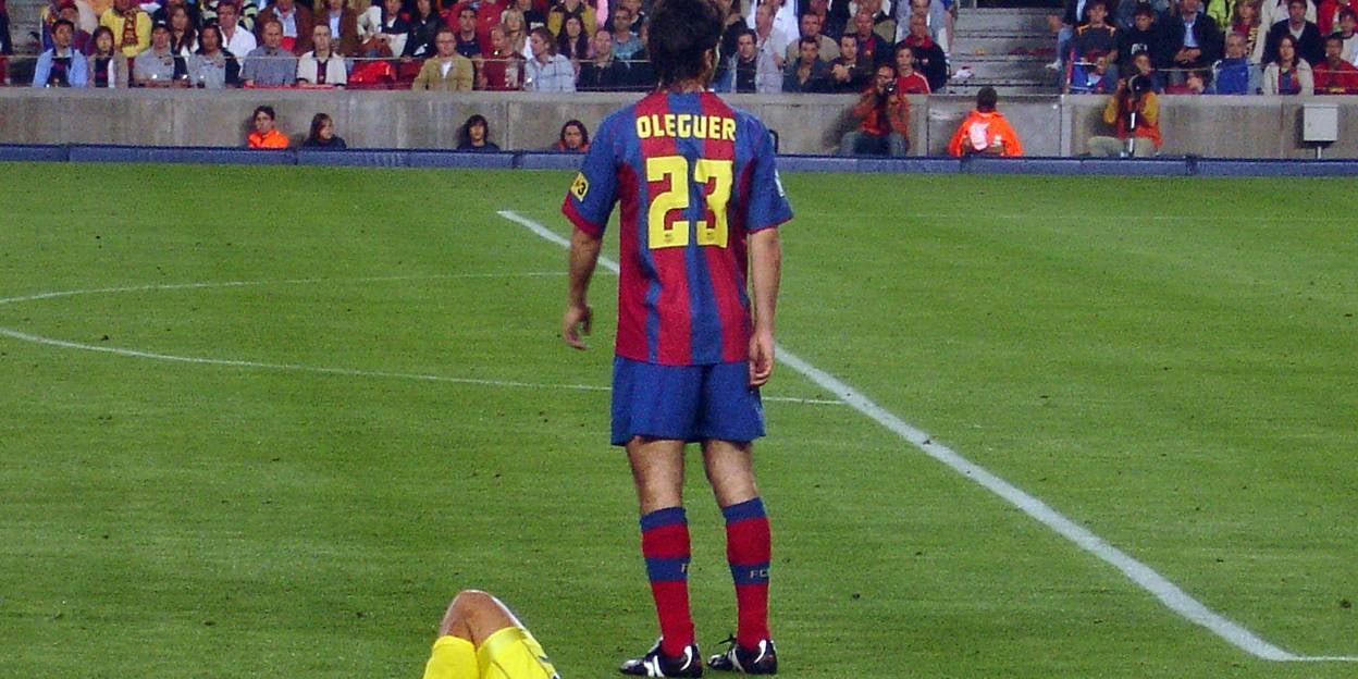 Oleguer Presas, durant un partit del Barça | Wikimedia Commons
