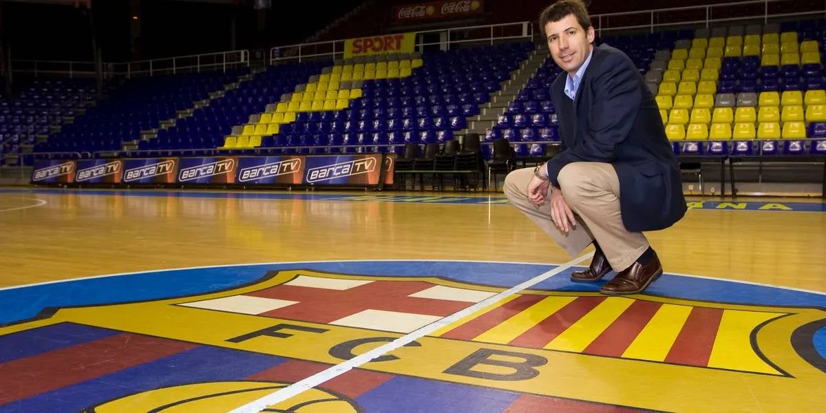 Xavier O'Callaghan, en el Palau Blaugrana | FC Barcelona