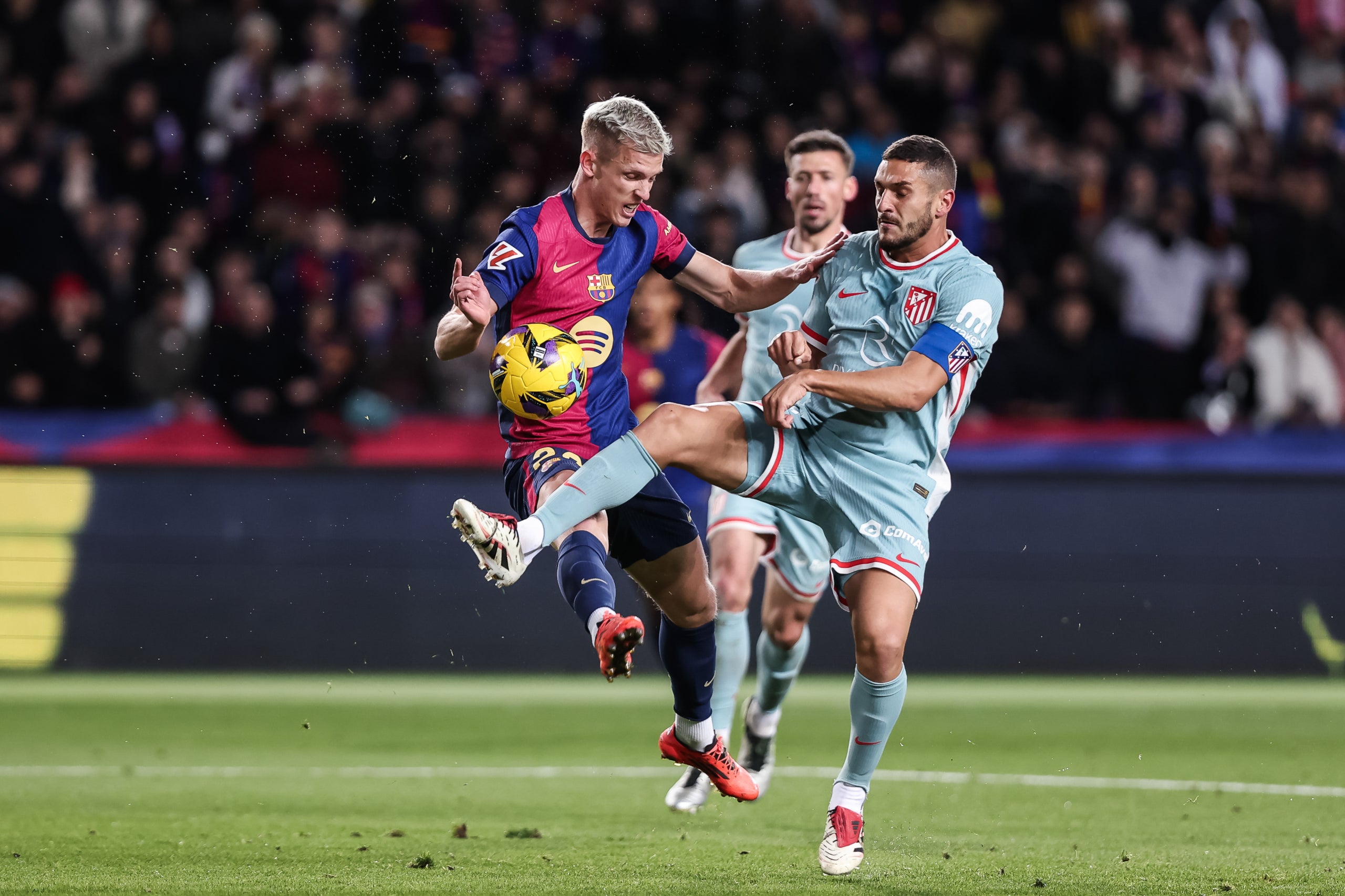 Dani Olmo, durant el passat Barça-Atlètic de Madrid de Lliga | Europa Press