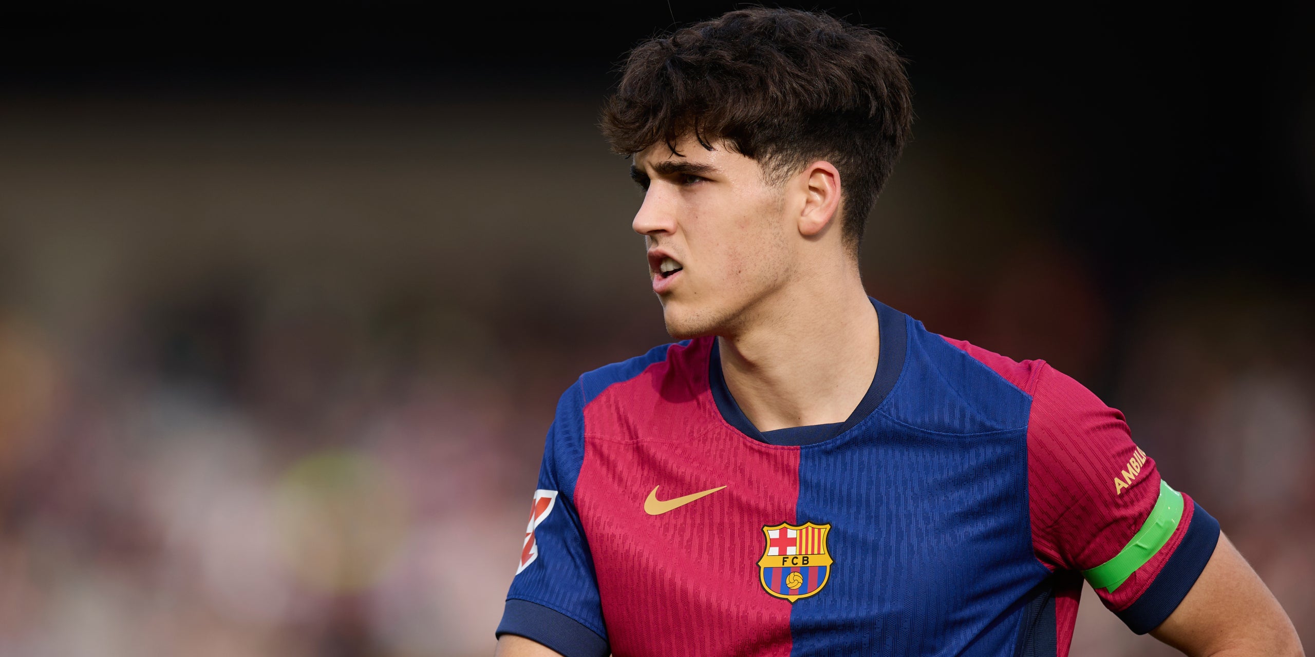 Pau Cubarsí, durant un partit amb el Barça | Europa Press