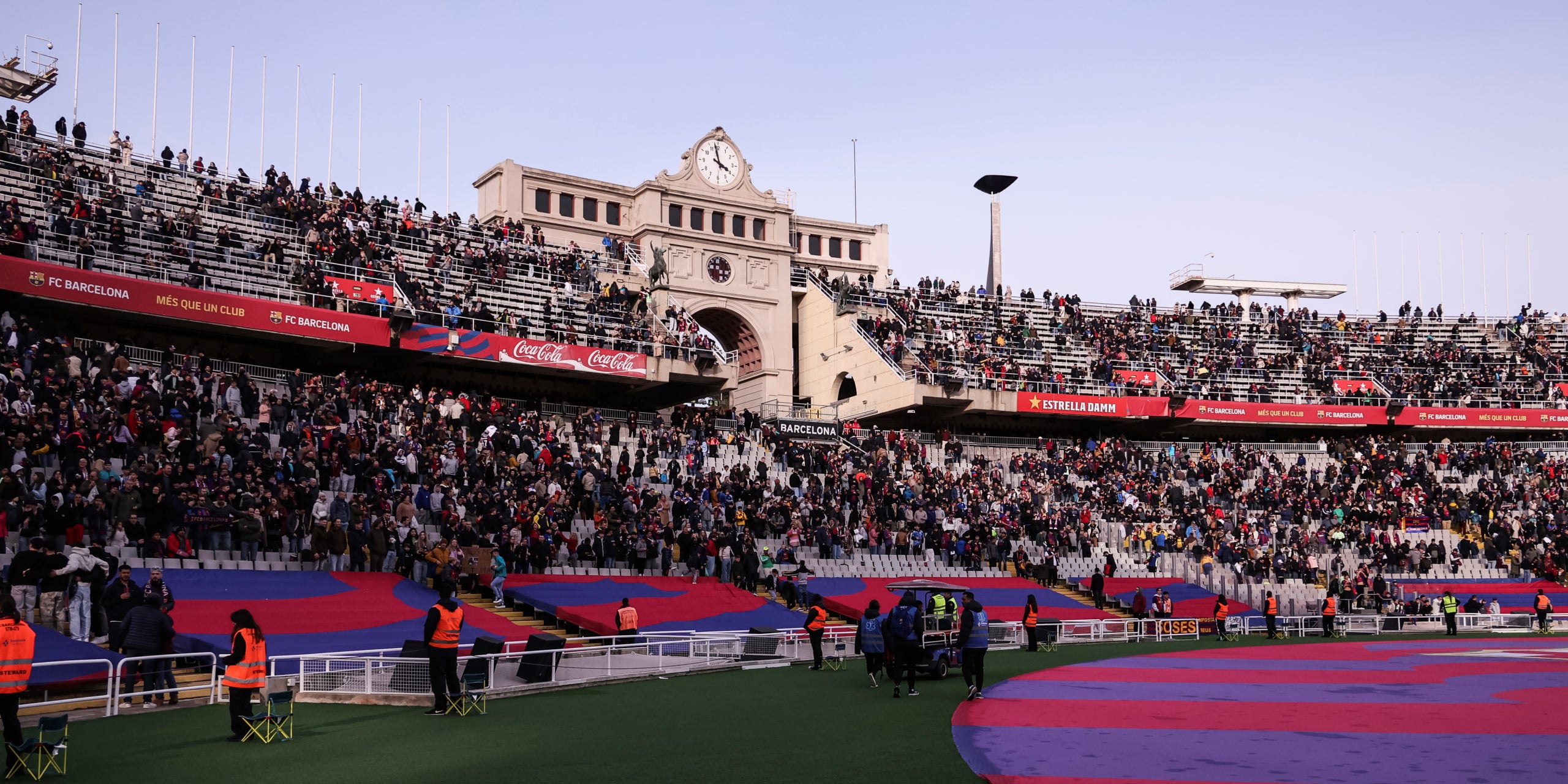L'Estadi Olímpic Lluís Companys, sense la Grada d'Animació | Europa Press