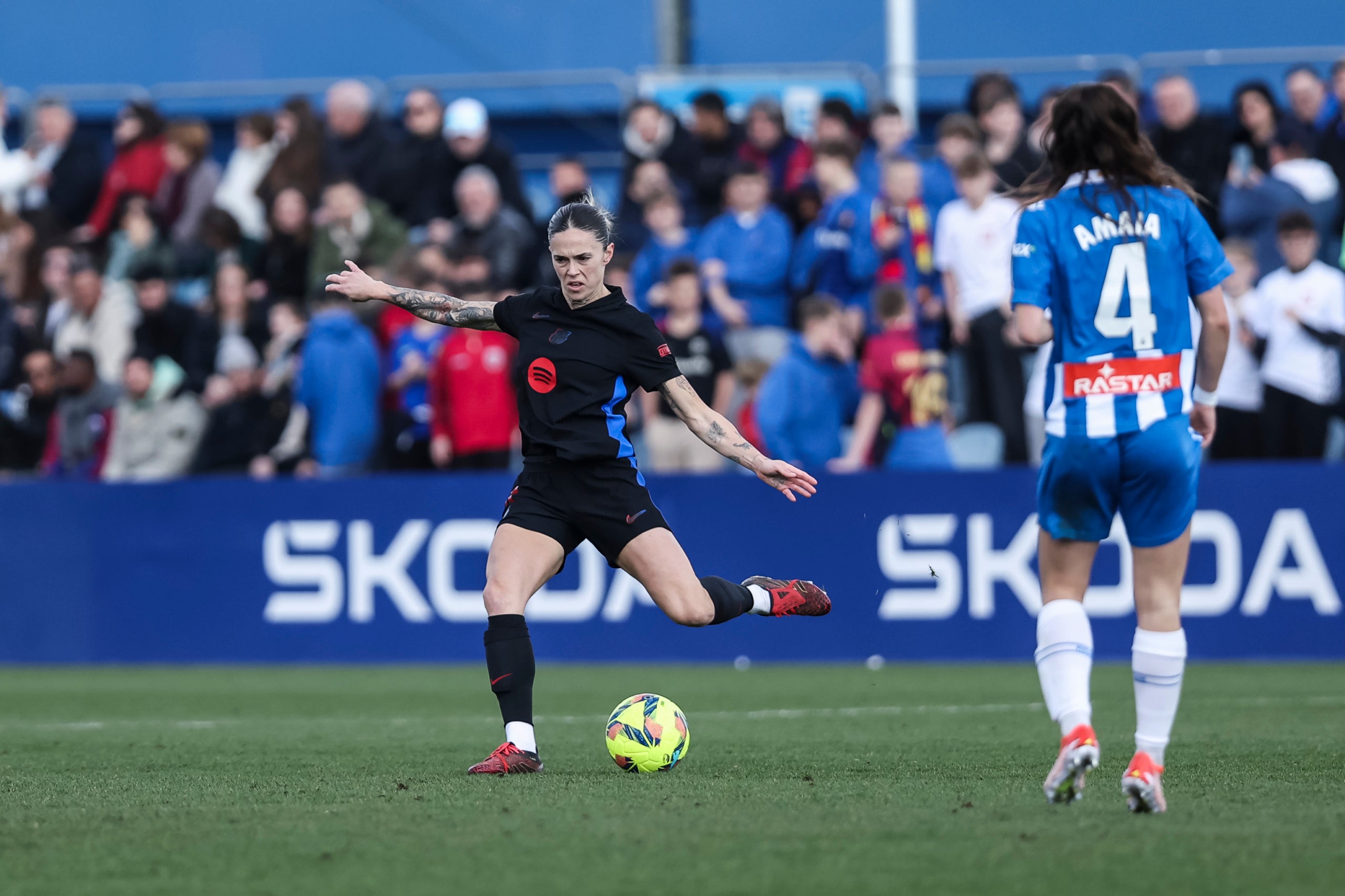 Mapi León, durant el derbi contra l'Espanyol | Europa Press
