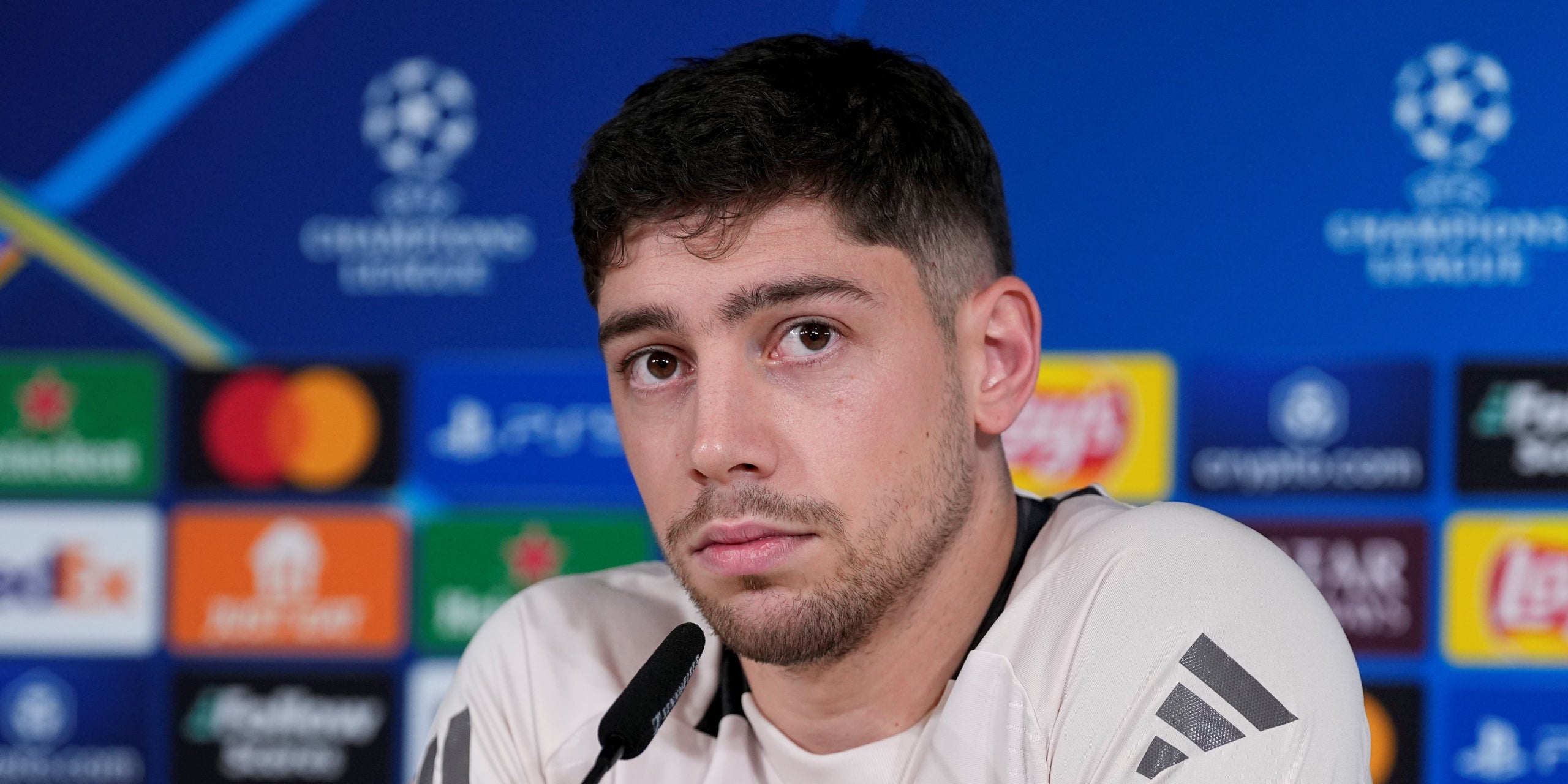Fede Valverde, durant una roda de premsa amb el Madrid | Europa Press